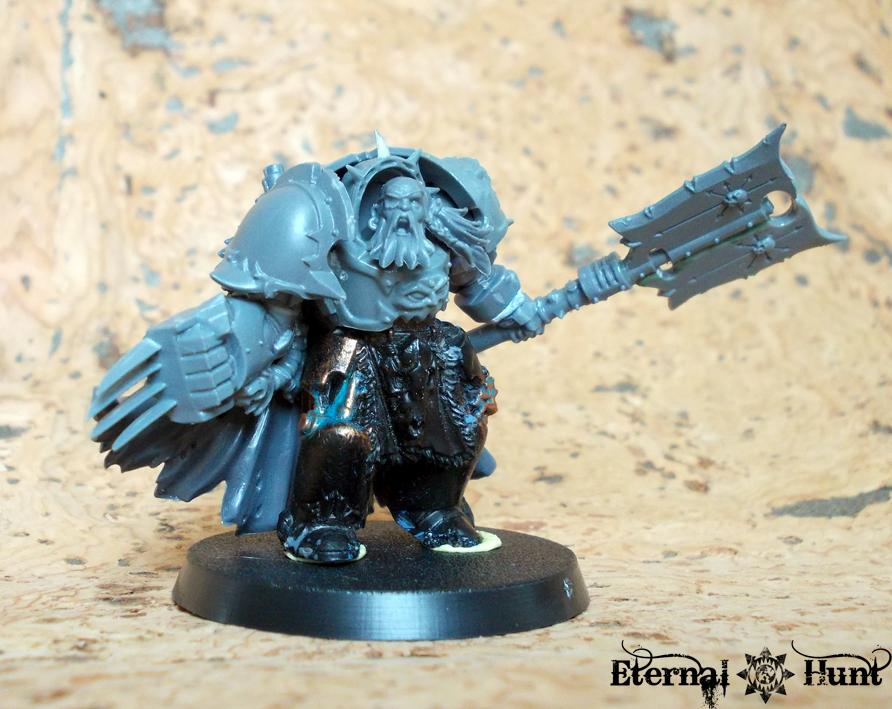 Chaos, Chaos Lord, Chaos Space Marines, Joras Turnpelt, Khorne, Khorne Wolves, Renegades, Space Wolves, Terminator Armor, Traitor Marines, Traitor Wolves, Warhammer 40,000, Wolf Lord, Work In Progress