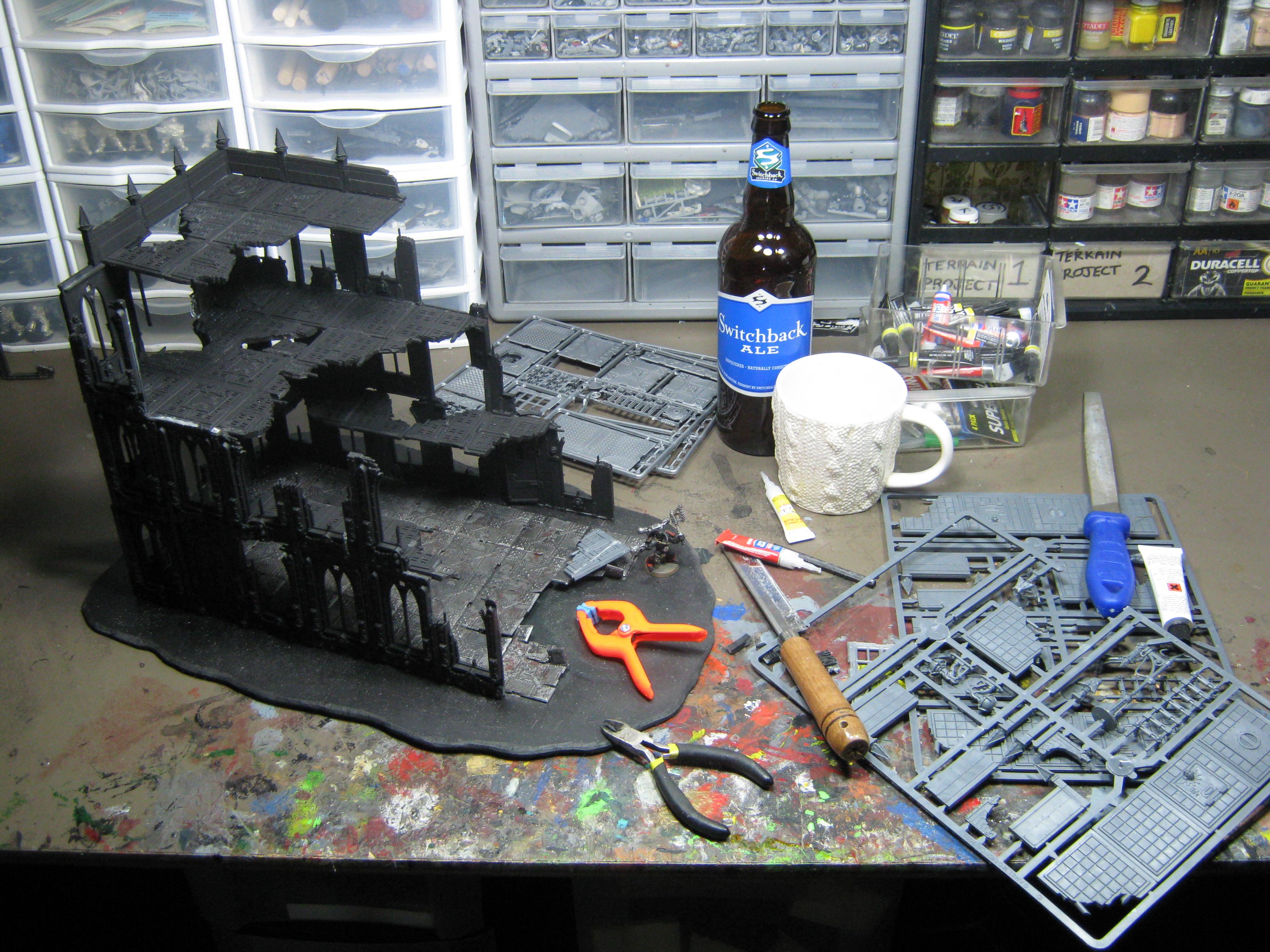 Basilica, Conversion, Imperial Sector, Ruins, Terrain, Warhammer 40,000