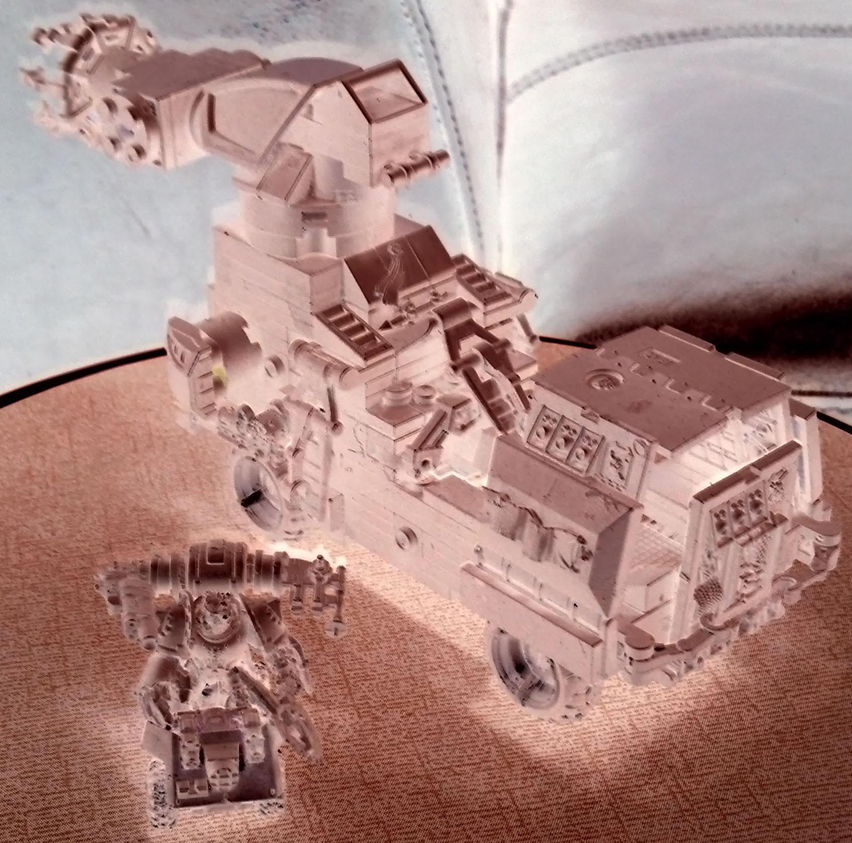 Army, Dark Angels, Imperium, Mech Vehicle, Military, Space Marines, Spacemarine, Tactical Command Center, Techmarine, Techmarine Vehicle, Tow Vehicle, War, Warhammer 40,000