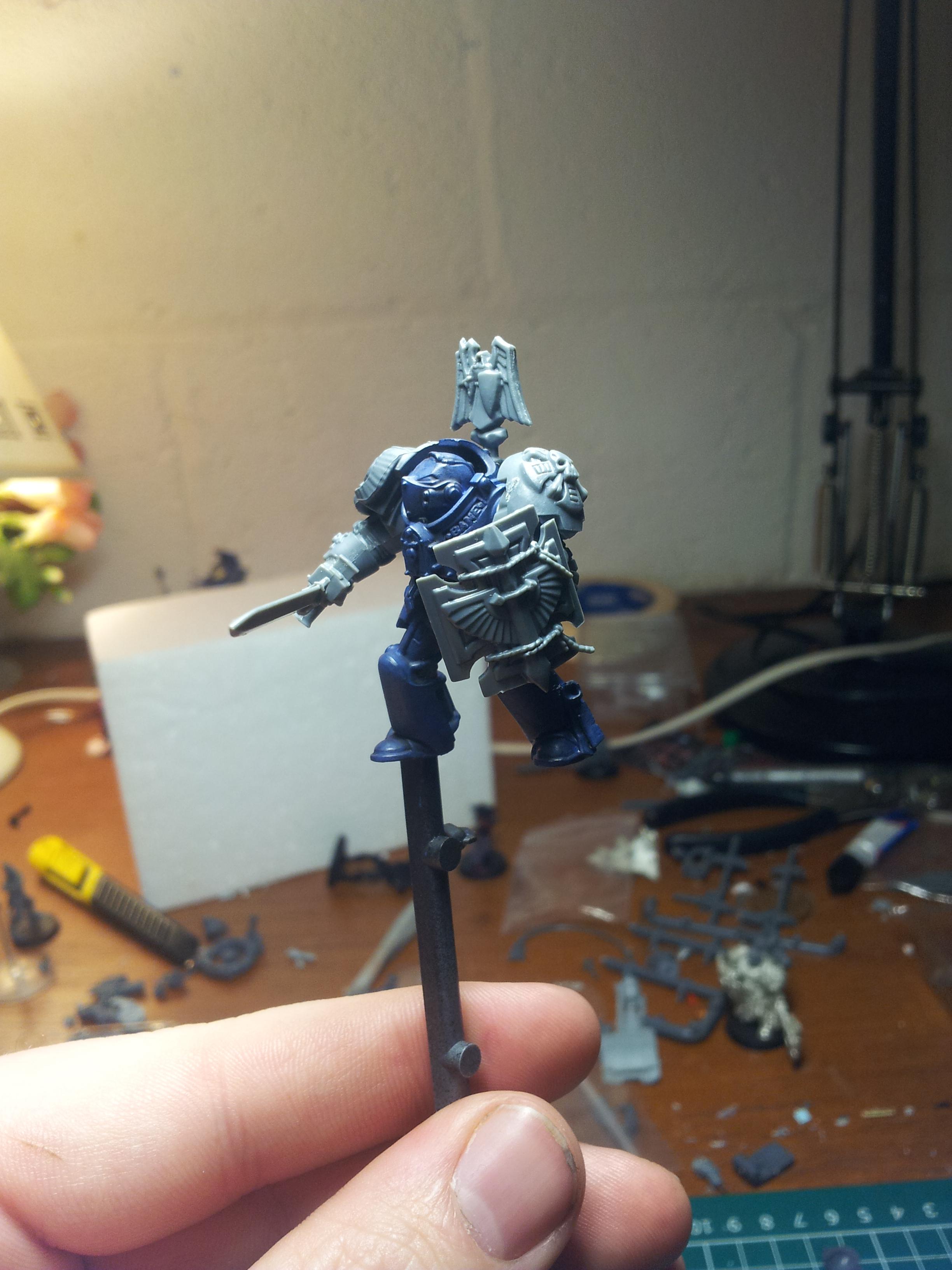 Dark Angels Terminator Librarian kit bash WIP