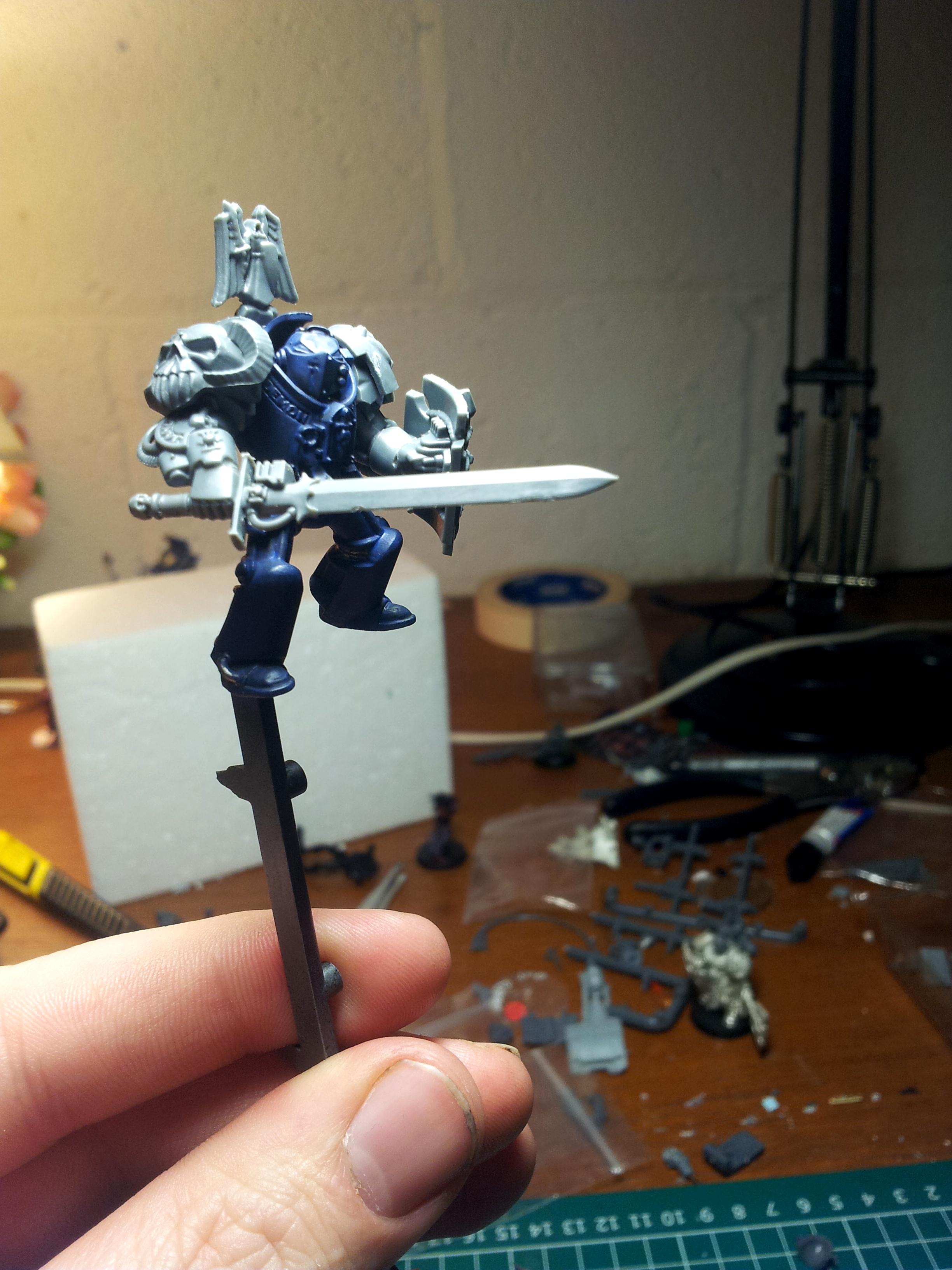 Dark Angels Terminator Librarian kit bash WIP