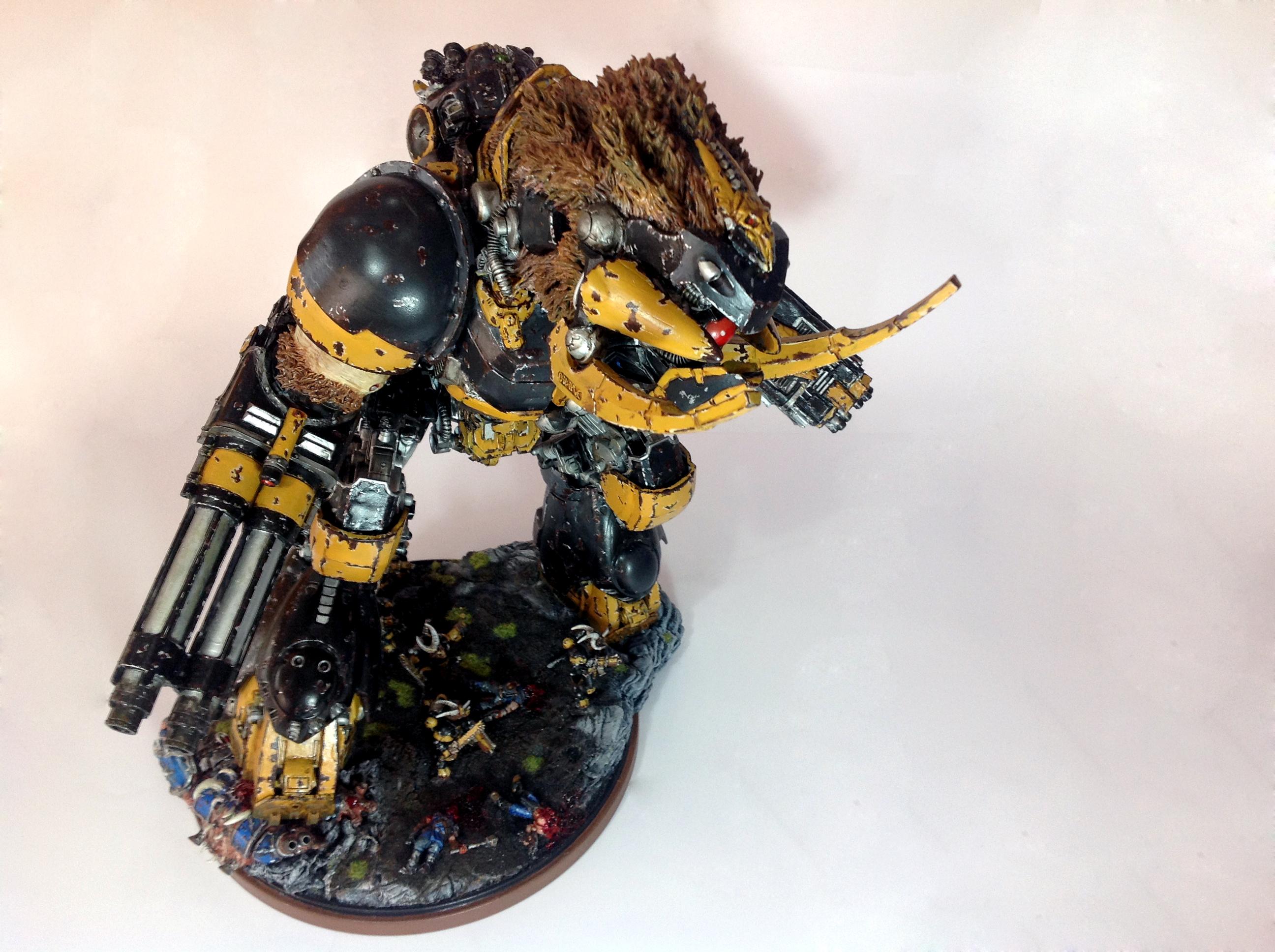 Beast, Beastmen, Cygor, Mercenary, Metal, Pattern, Space, Space Marines, Titan, Warhammer 40,000, Warhound, Wolves