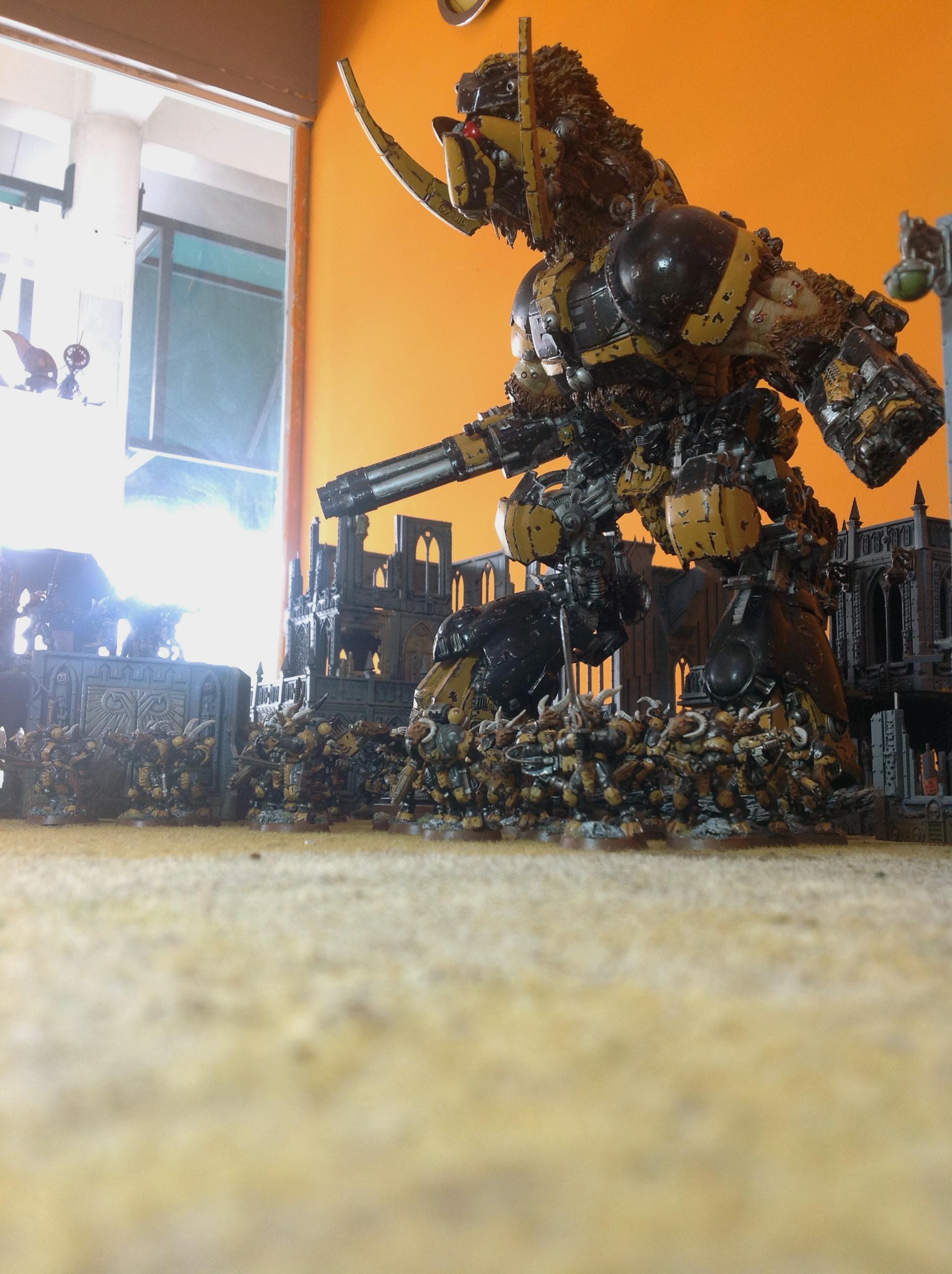 Beast, Beastmen, Cygor, Mercenary, Metal, Pattern, Space, Space Marines, Titan, Warhammer 40,000, Warhound, Wolves