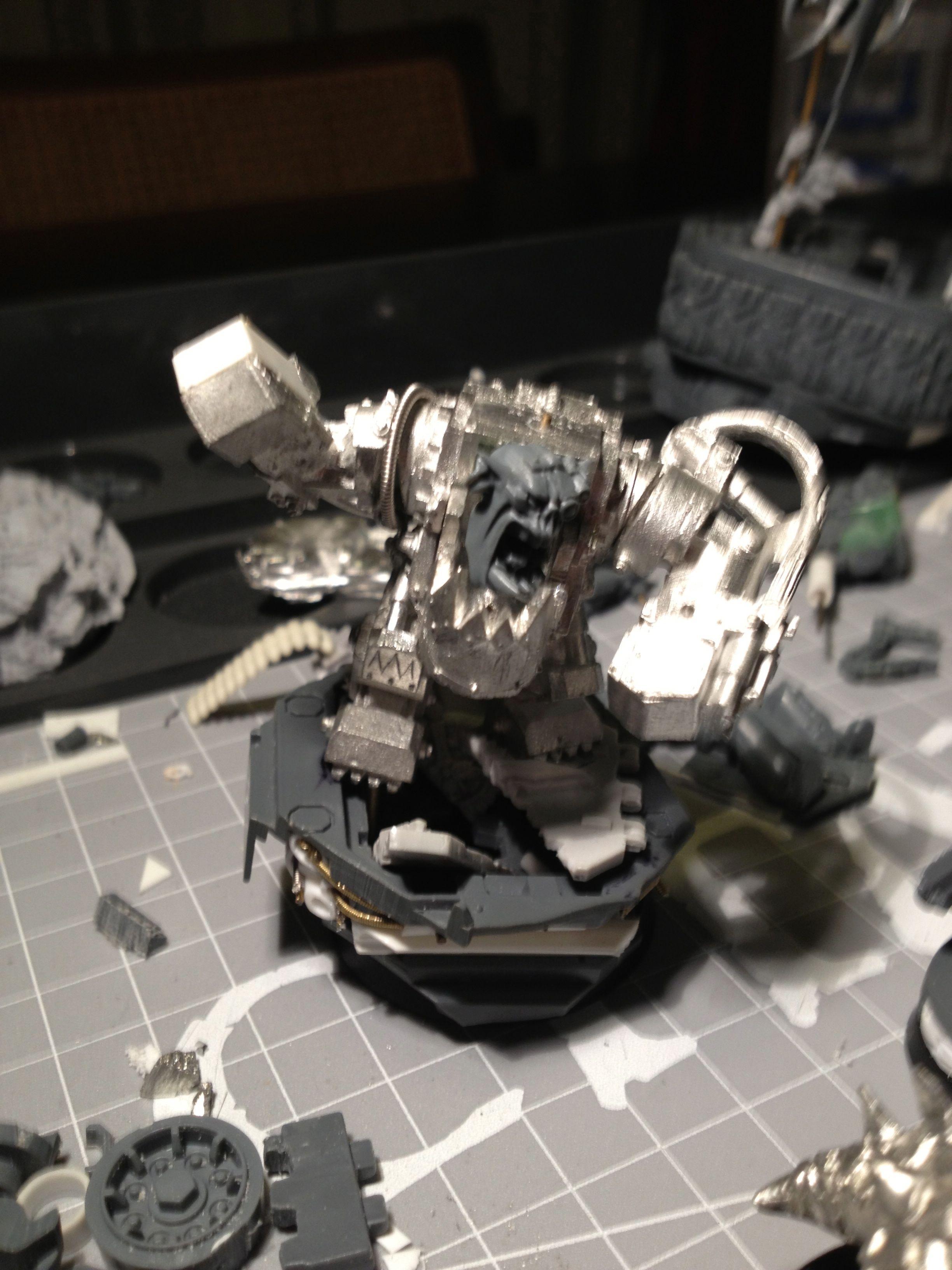 Da Dark Angelz, Orks, Warboss, Work In Progress