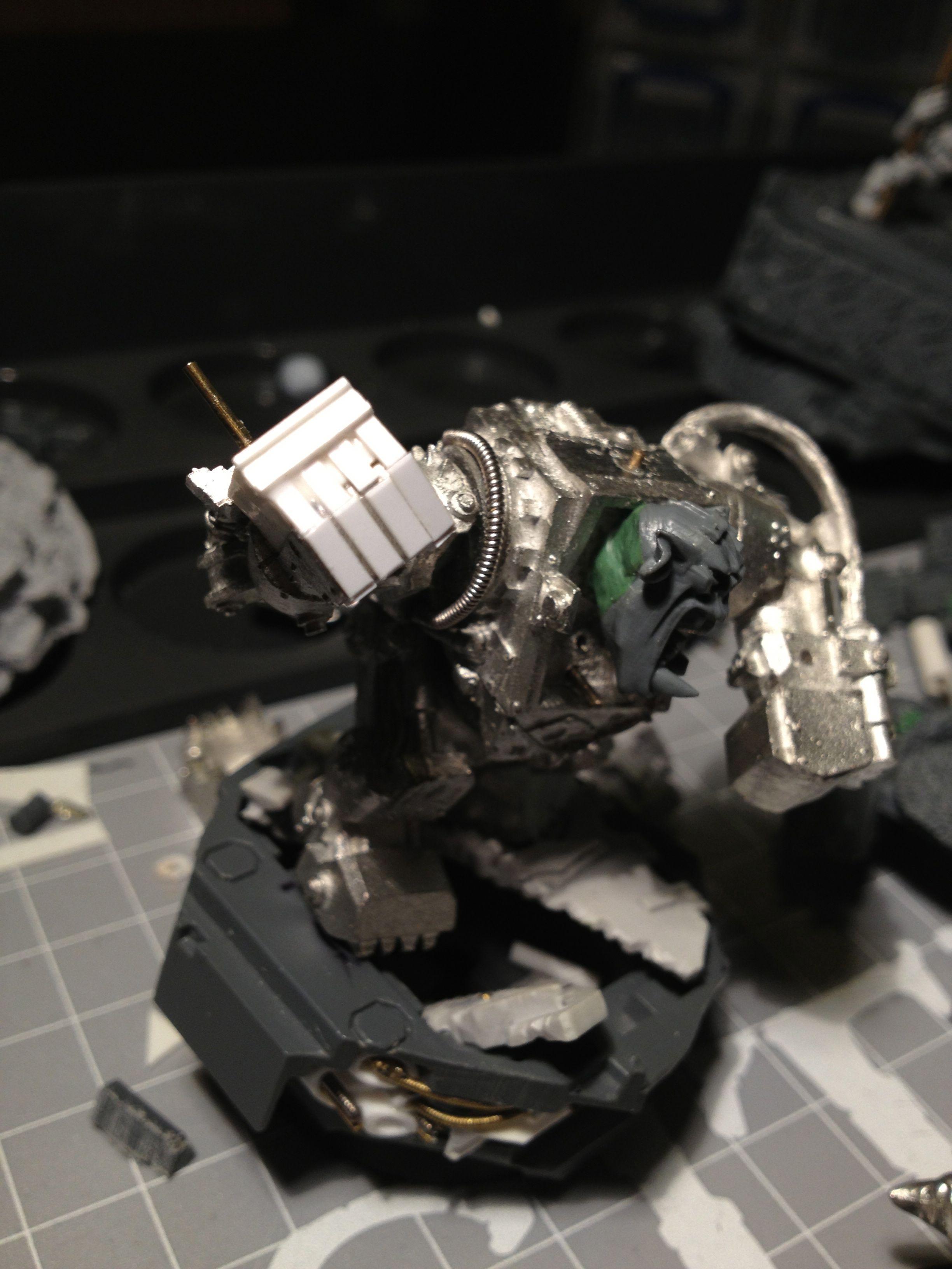 Da Dark Angelz, Orks, Warboss, Work In Progress