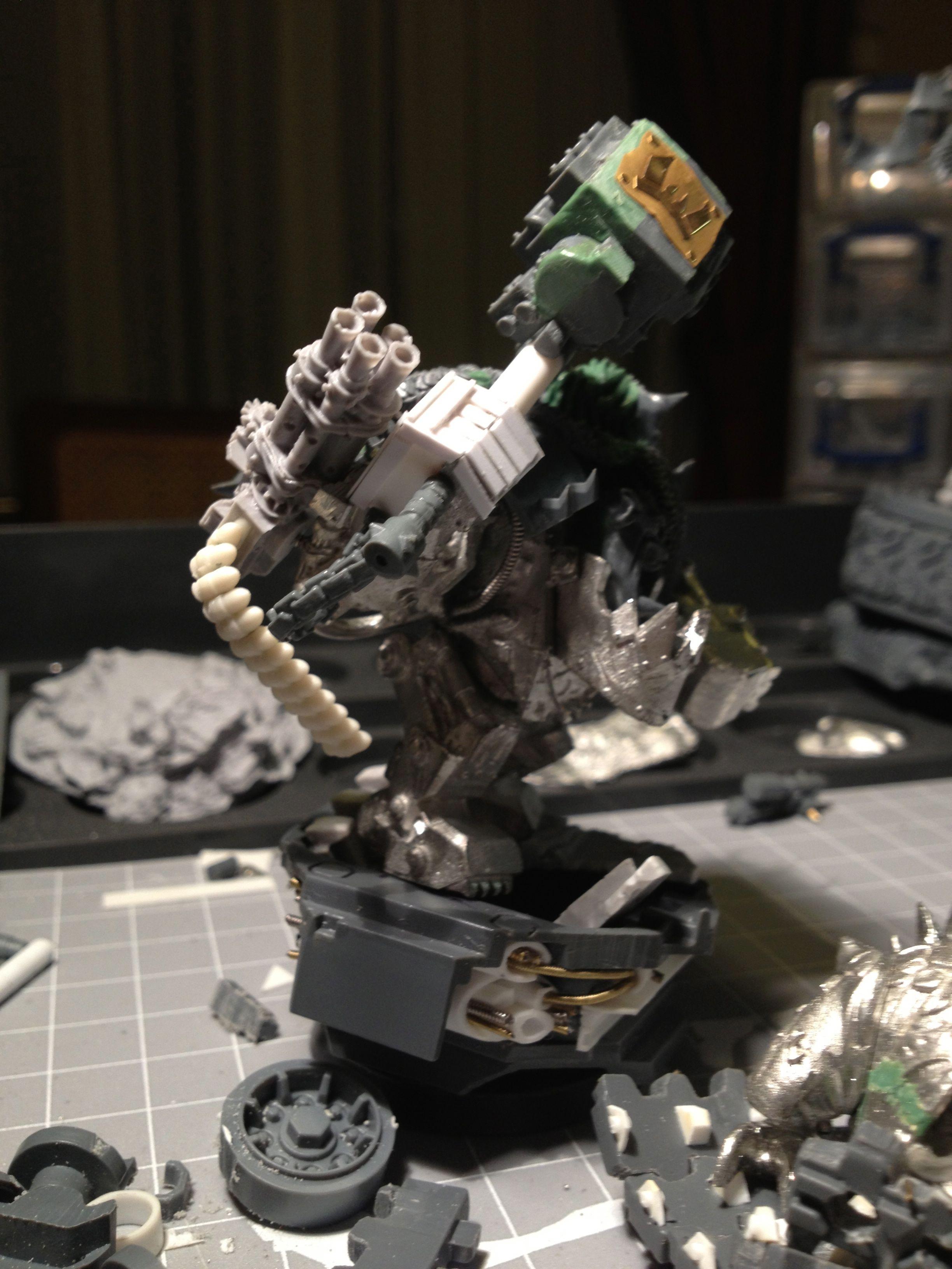 Da Dark Angelz, Orks, Warboss, Work In Progress