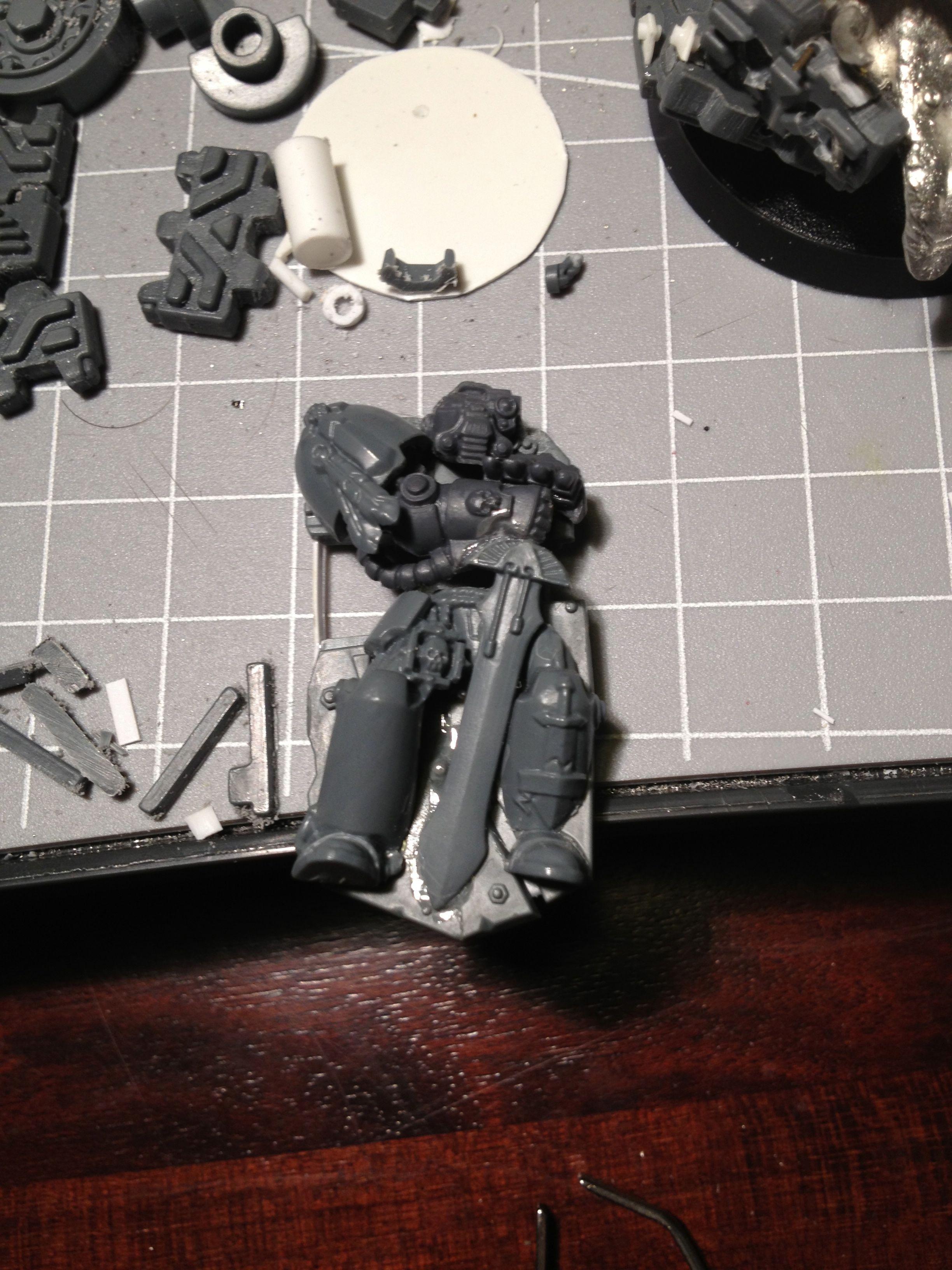 Da Dark Angelz, Orks, Warboss, Work In Progress