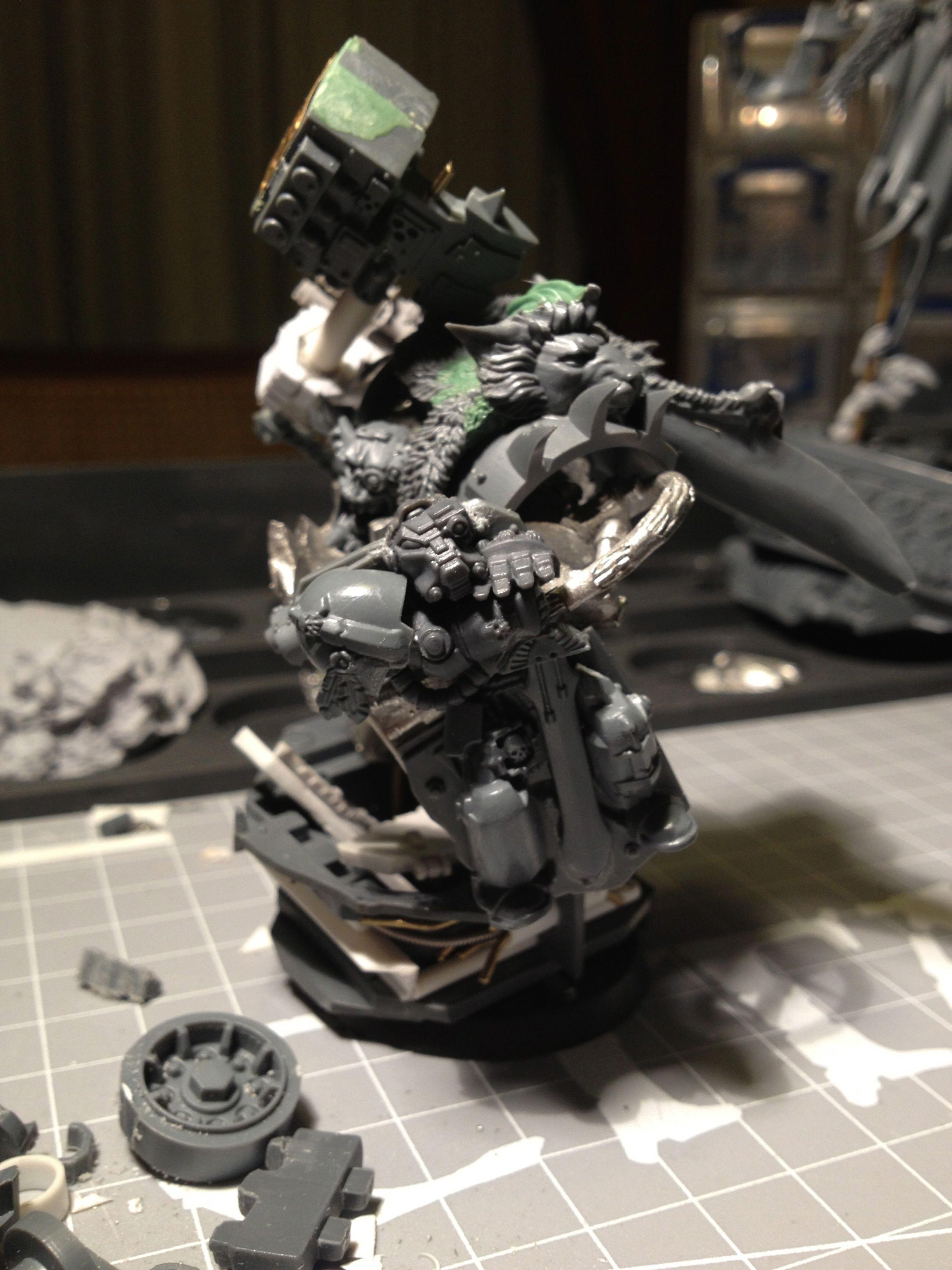 Da Dark Angelz, Orks, Warboss, Work In Progress