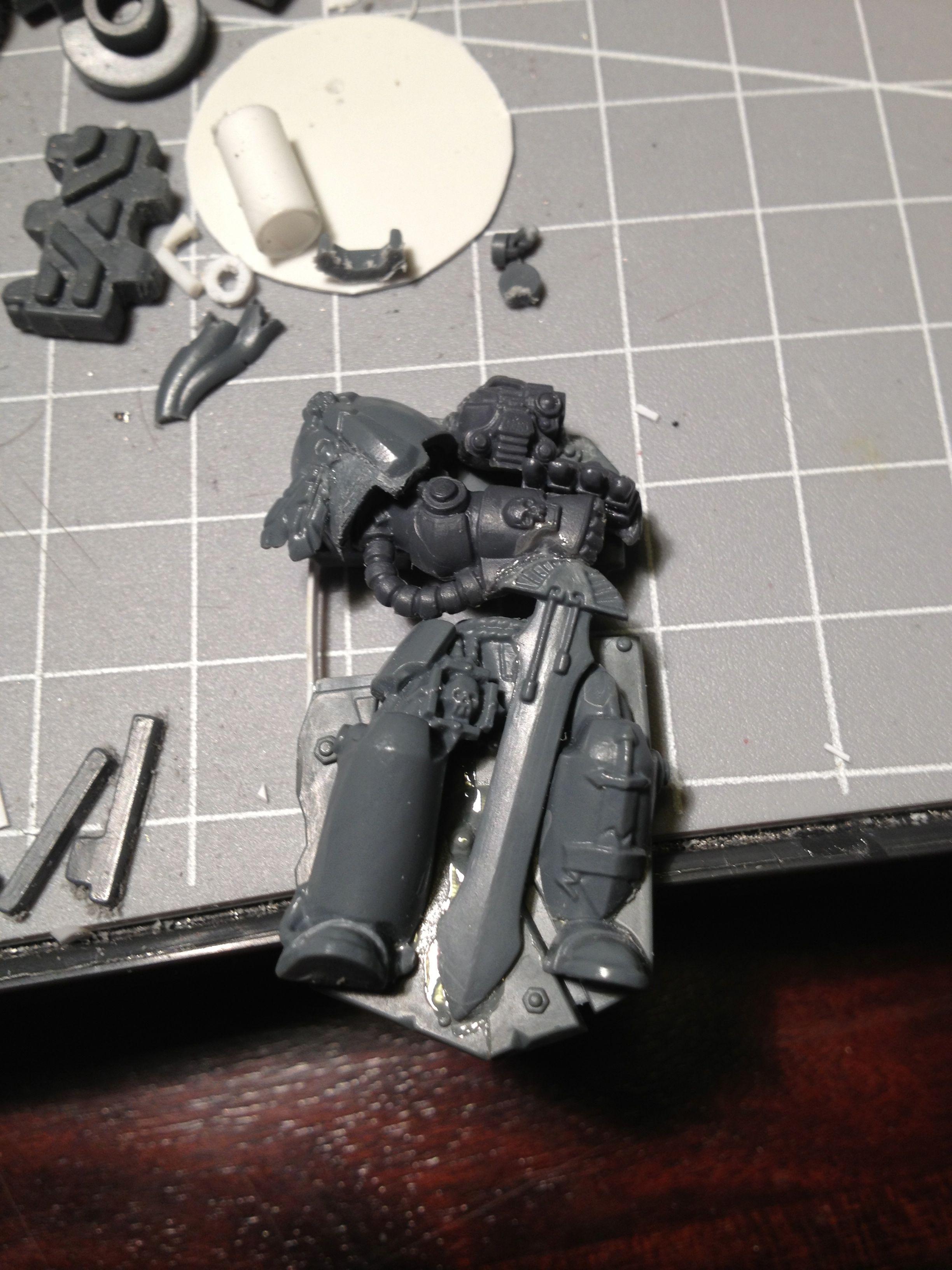 Da Dark Angelz, Orks, Warboss, Work In Progress