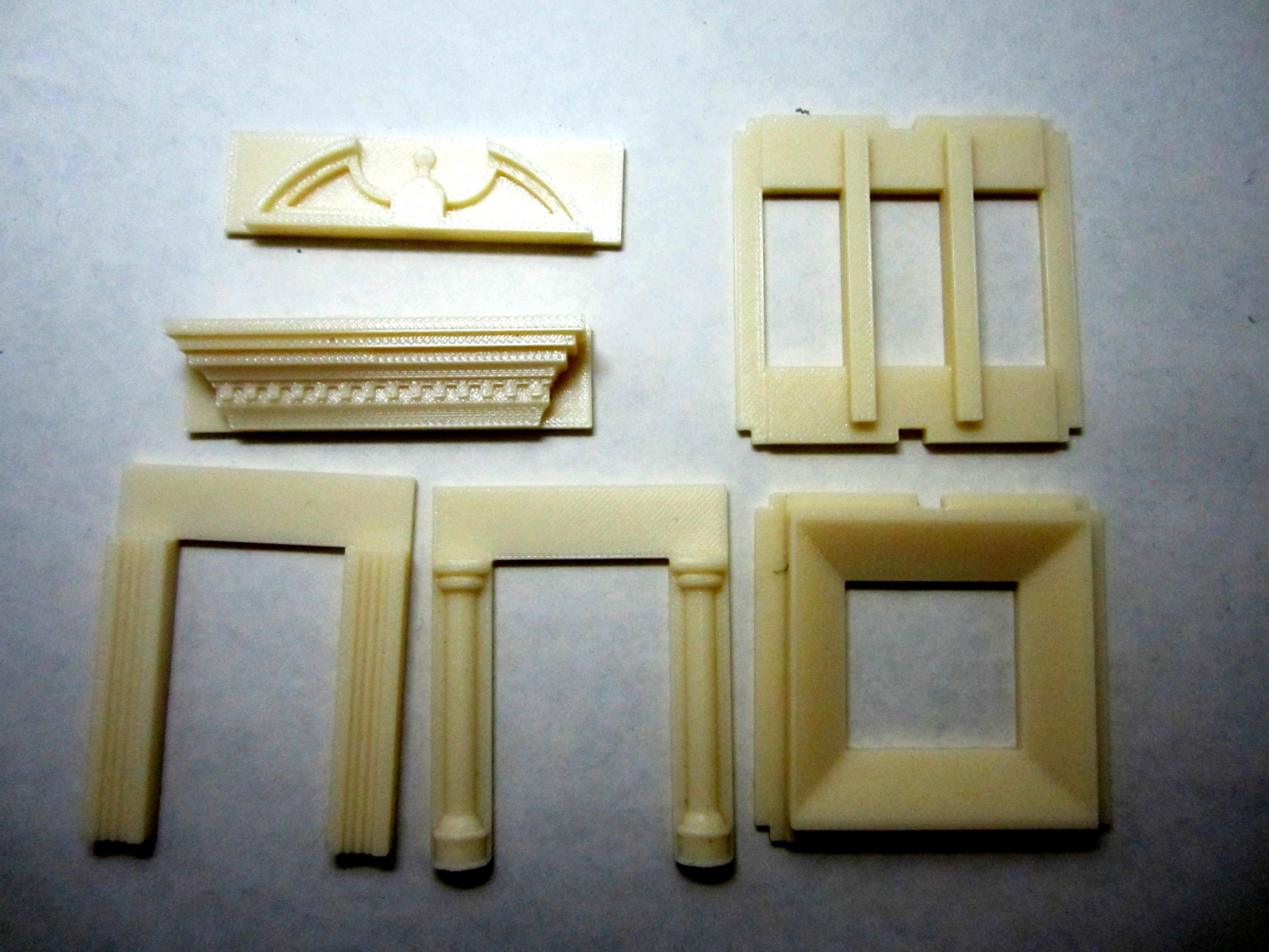 Buildings, Terrain, Printed building pieces