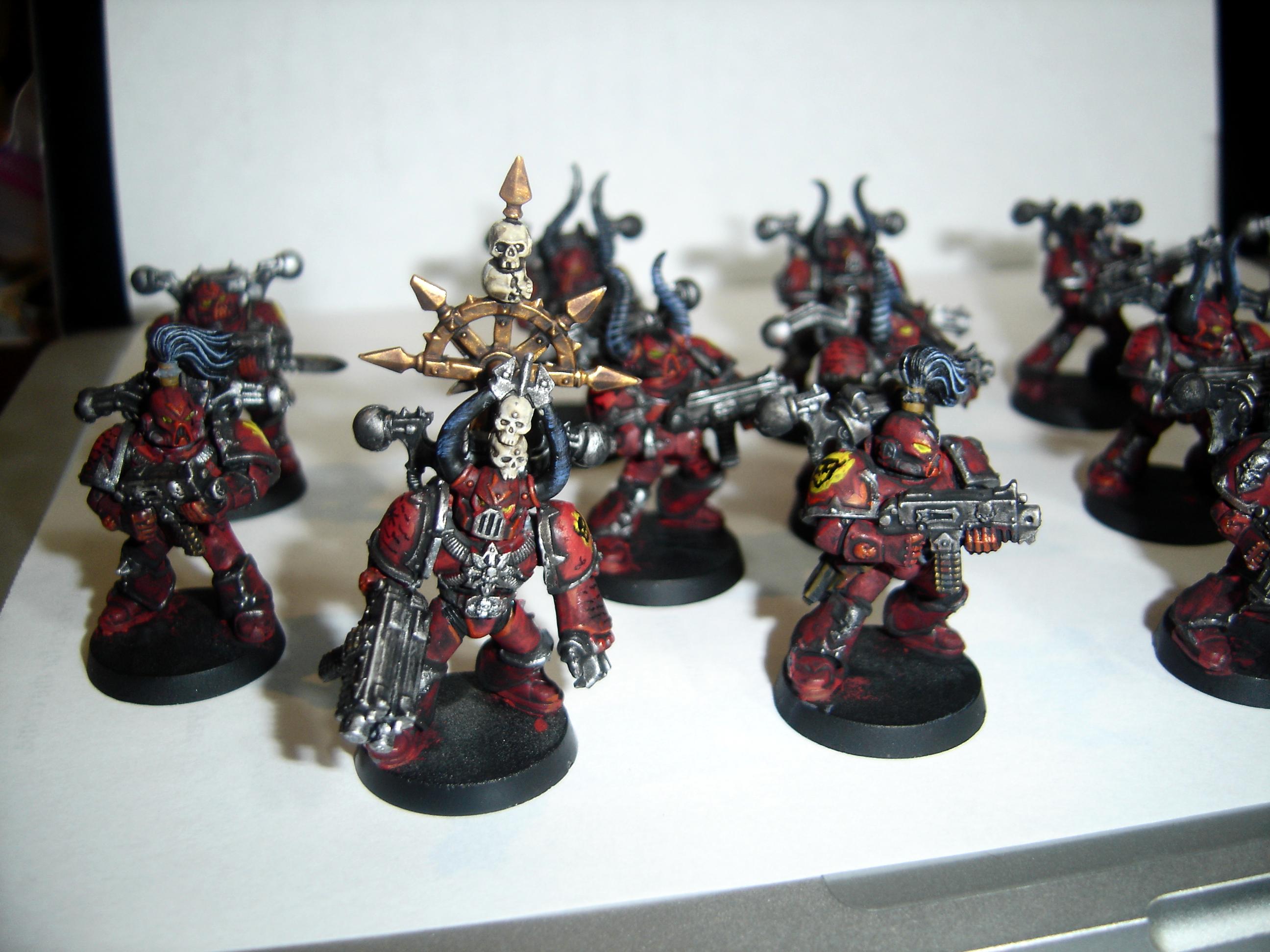 Chaos, Chaos Space Marines, Red, Warhammer 40,000