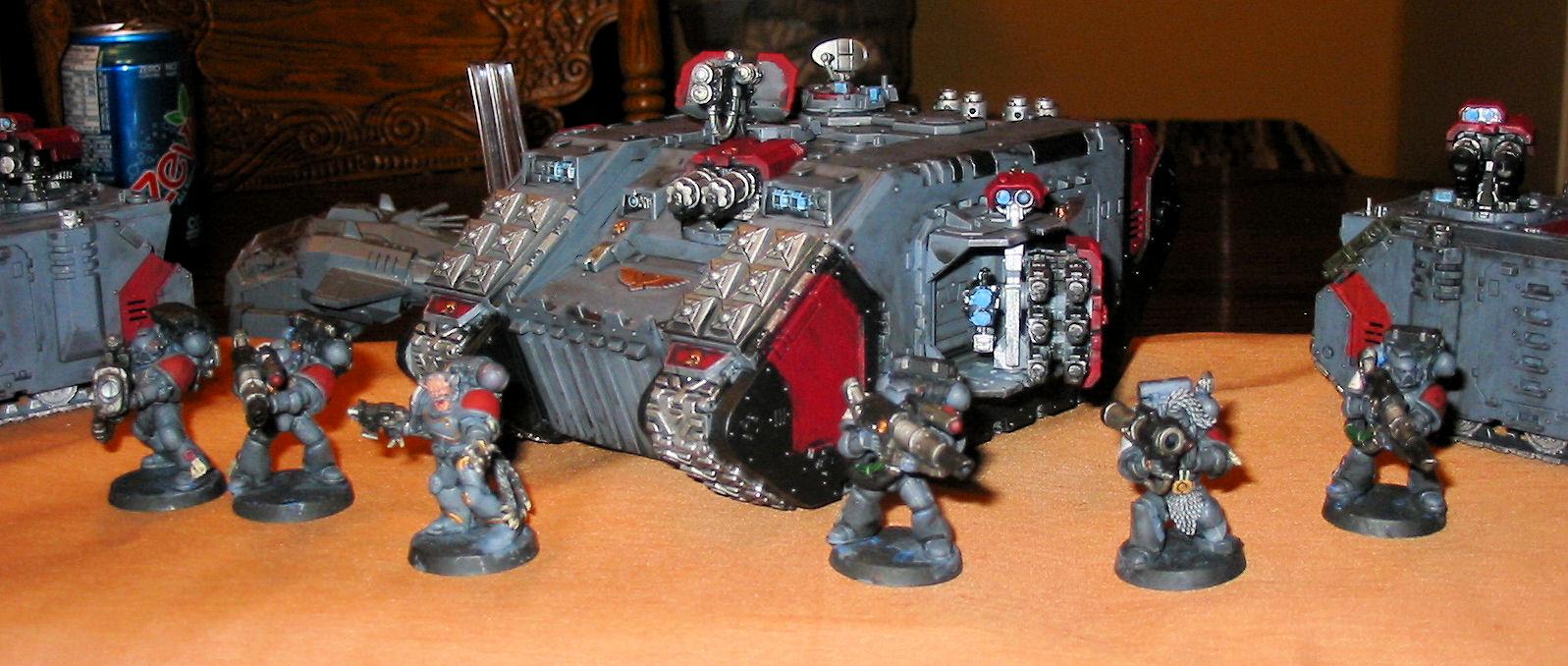 Land Raider, Long Fangs, Space Wolves