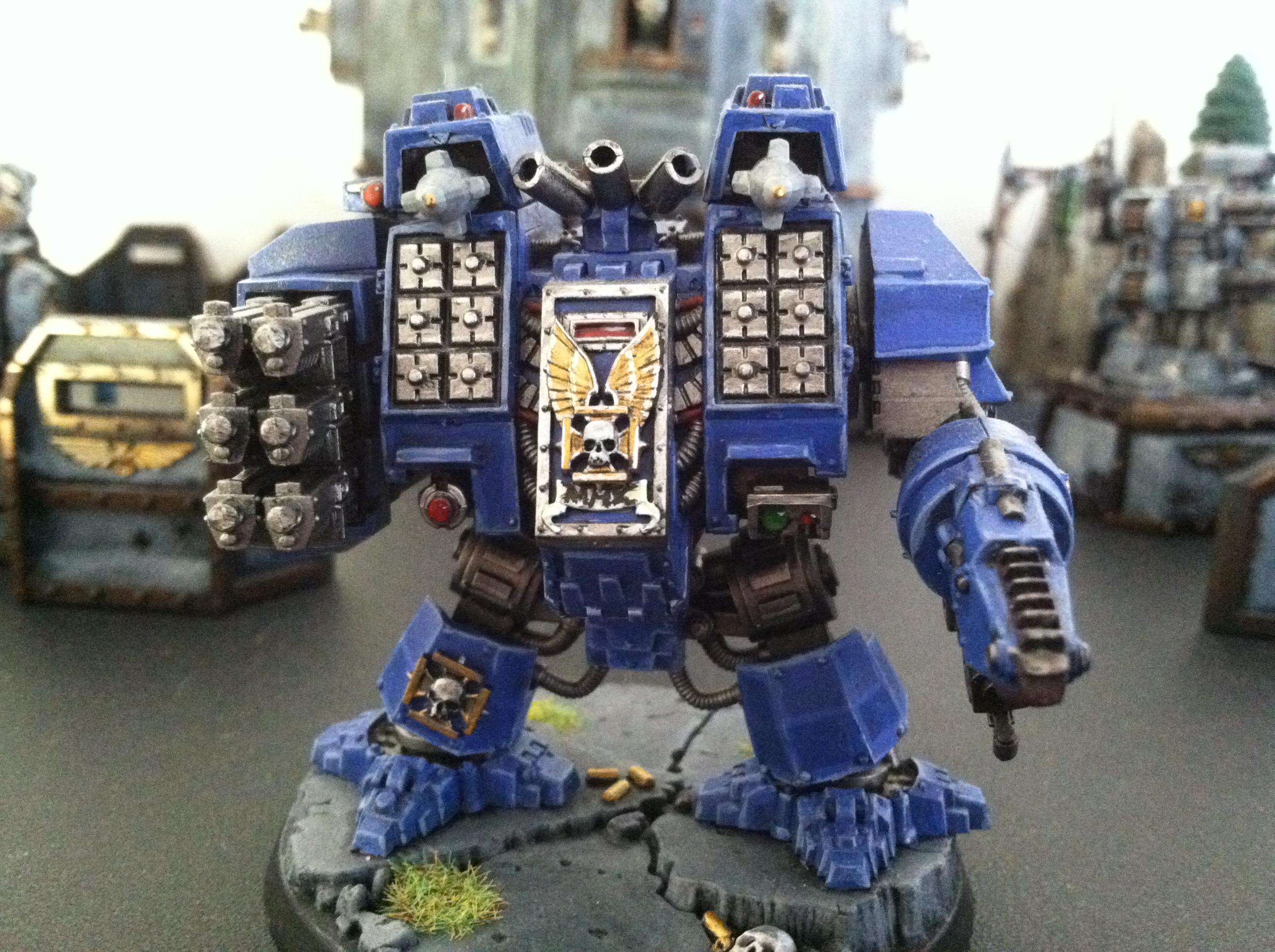 Dreadnought, Ironclad, Space Marines, Ultramarines, Warhammer 40,000