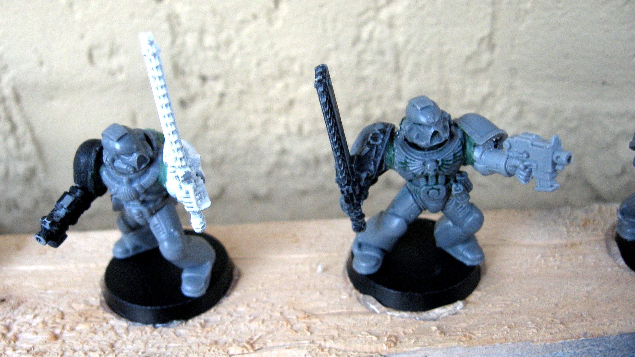 Assault, Chainsword, Kitbash, Power Armor, Space Marines, Work In Progress