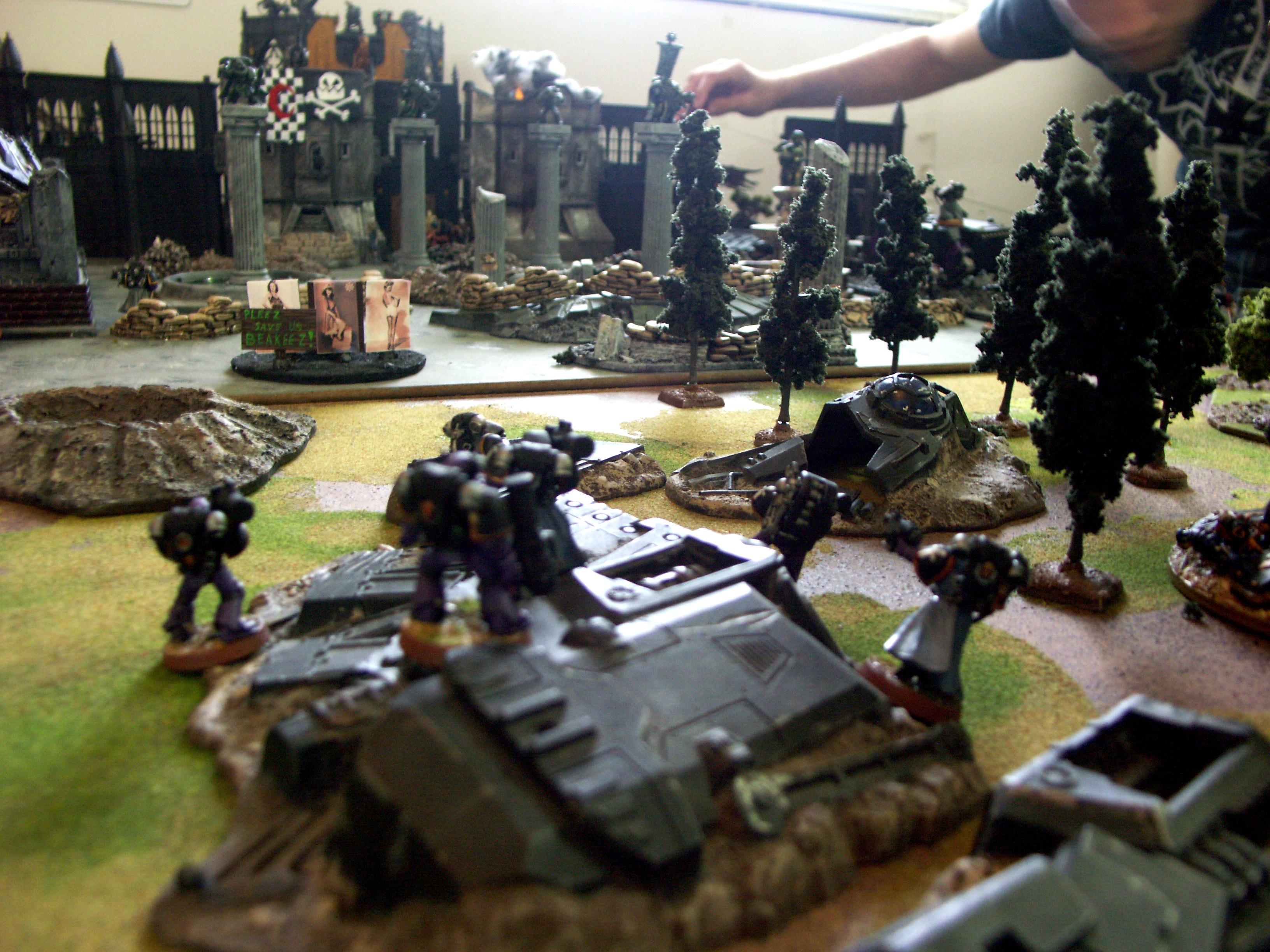 Battle, Battle Report, Campaign, Chaos, Nurgle, Orks, Report, Space Marines, Templar, Terrain, Titan, Warhound