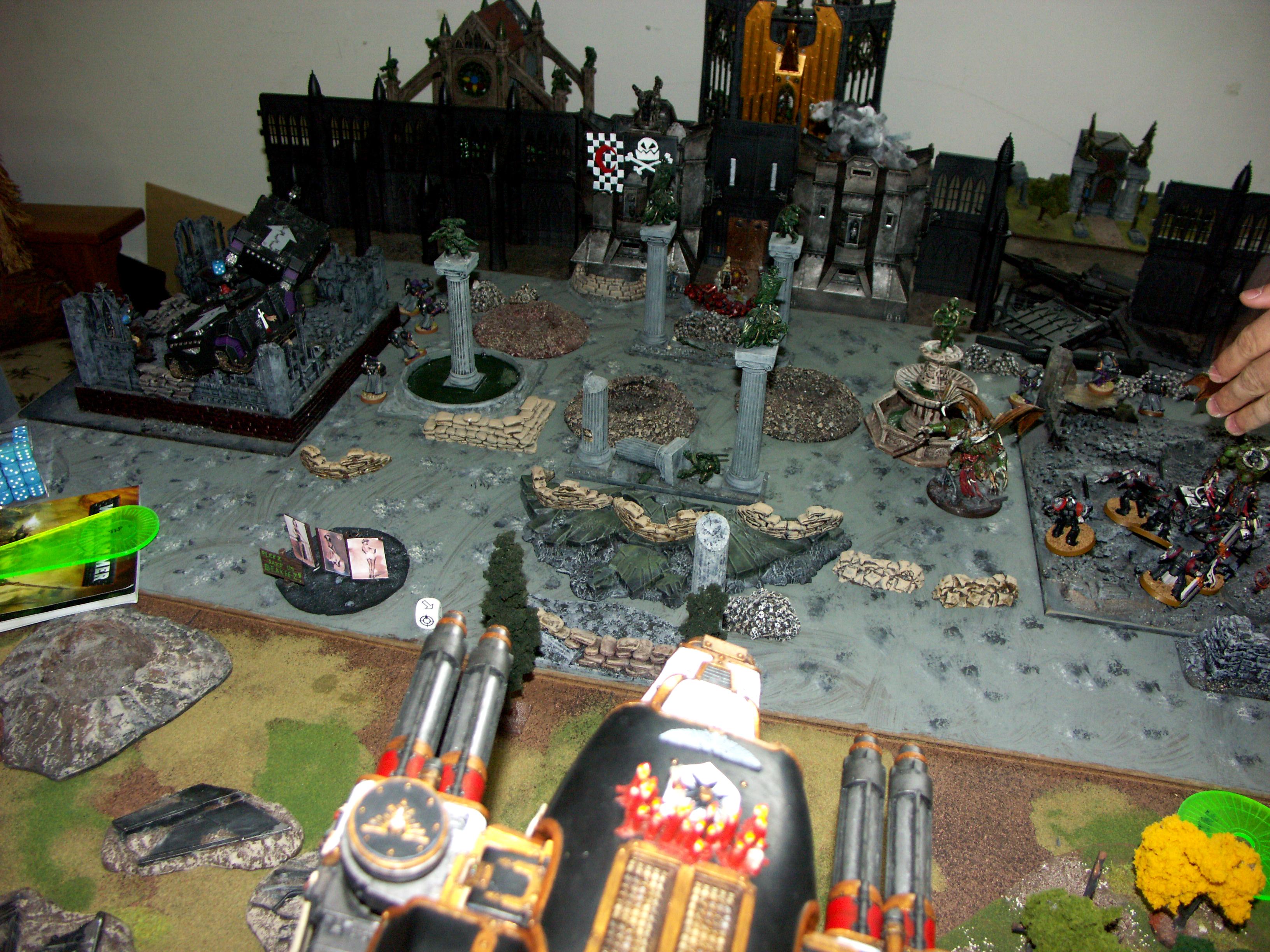 Battle, Battle Report, Campaign, Chaos, Nurgle, Orks, Report, Space Marines, Templar, Terrain, Titan, Warhound