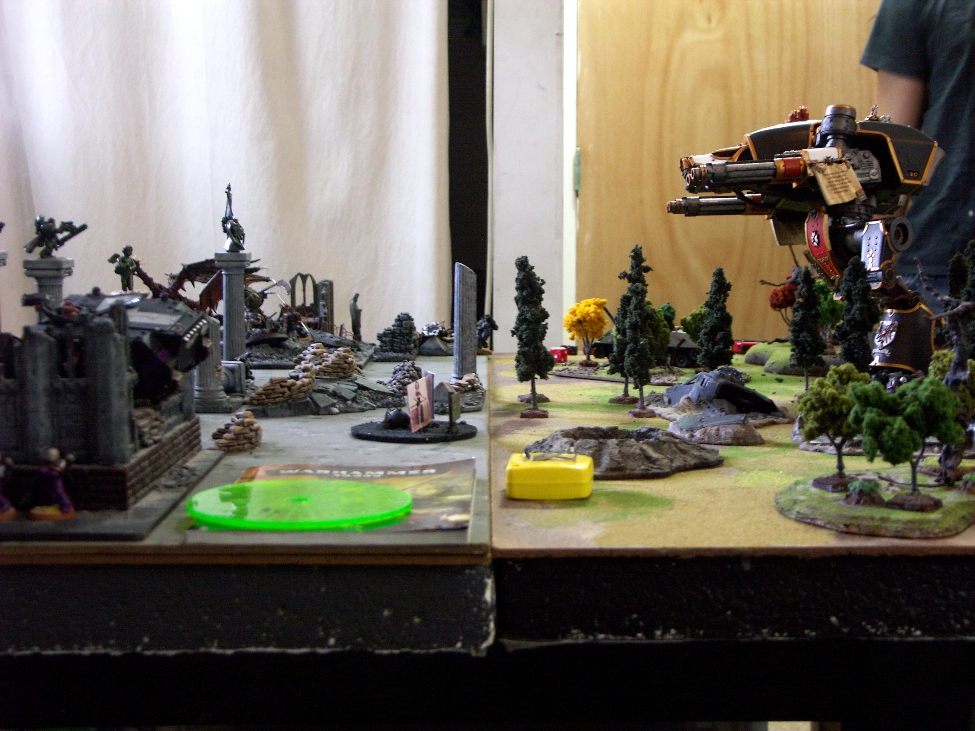 Battle, Battle Report, Campaign, Chaos, Nurgle, Orks, Report, Space Marines, Templar, Terrain, Titan, Warhound