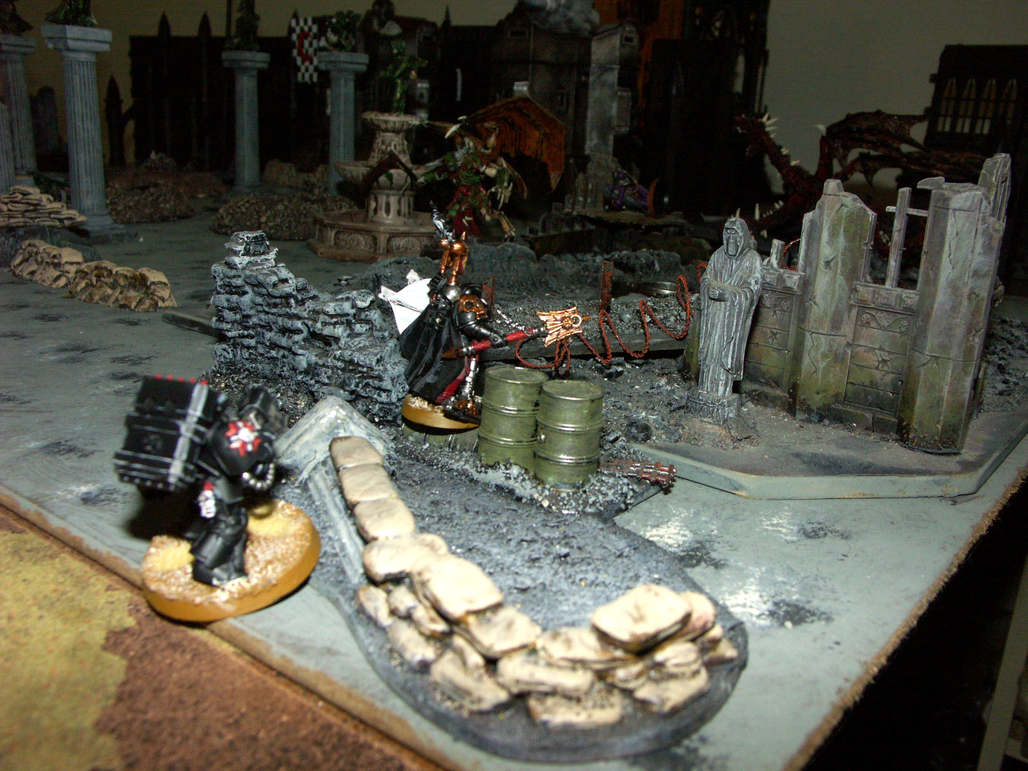 Battle, Battle Report, Campaign, Chaos, Nurgle, Orks, Report, Space Marines, Templar, Terrain, Titan, Warhound