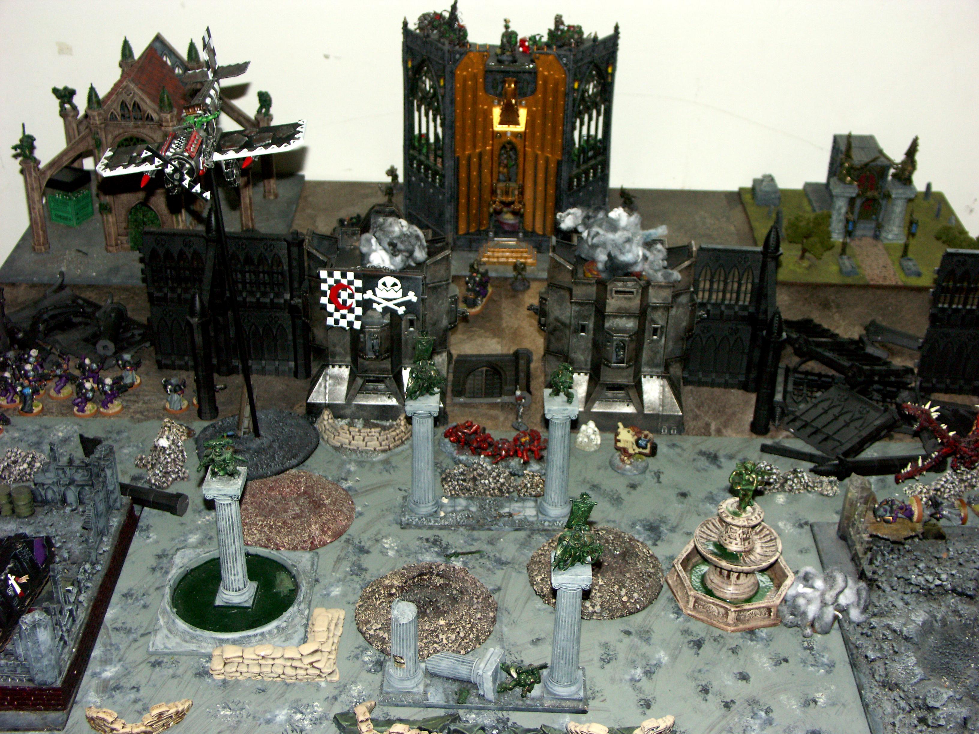 Battle, Battle Report, Campaign, Chaos, Nurgle, Orks, Report, Space Marines, Templar, Terrain, Titan, Warhound