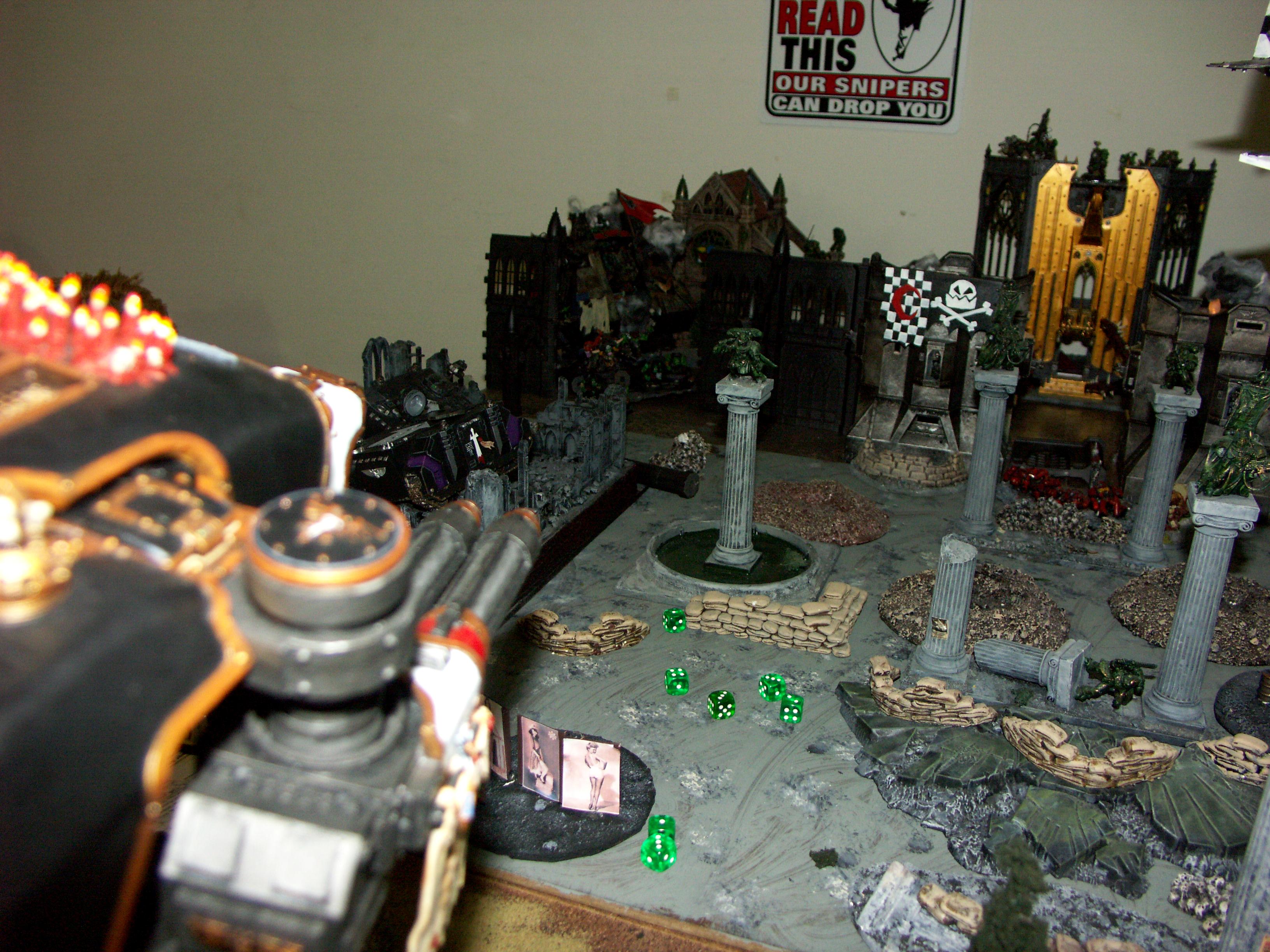 Battle, Battle Report, Campaign, Chaos, Nurgle, Orks, Report, Space Marines, Templar, Terrain, Titan, Warhound