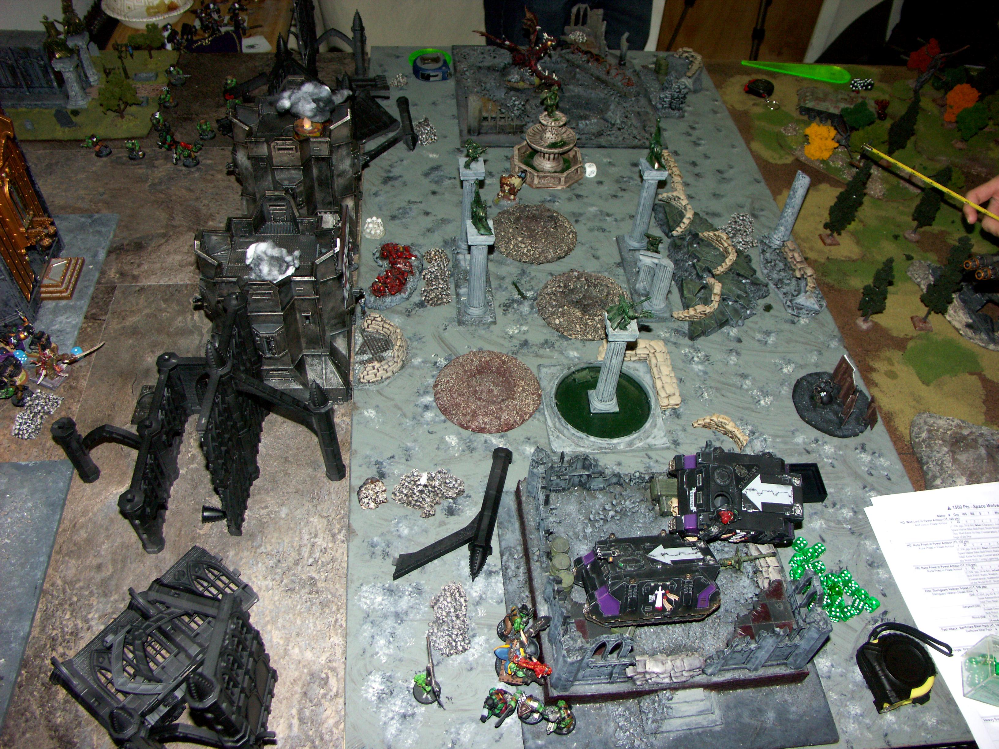 Battle, Battle Report, Campaign, Chaos, Nurgle, Orks, Report, Space Marines, Templar, Terrain, Titan, Warhound