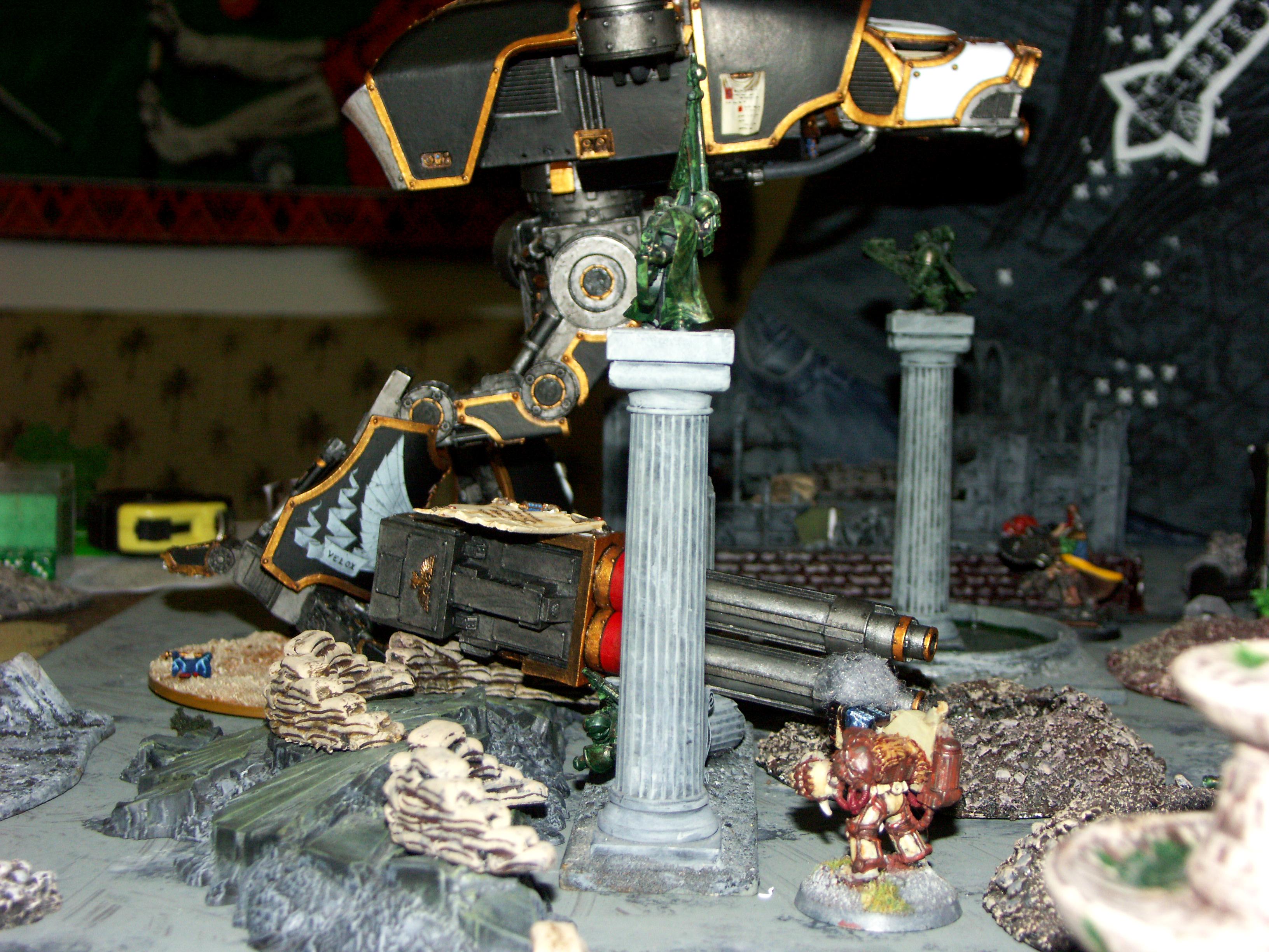 Battle, Battle Report, Campaign, Chaos, Nurgle, Orks, Report, Space Marines, Templar, Terrain, Titan, Warhound