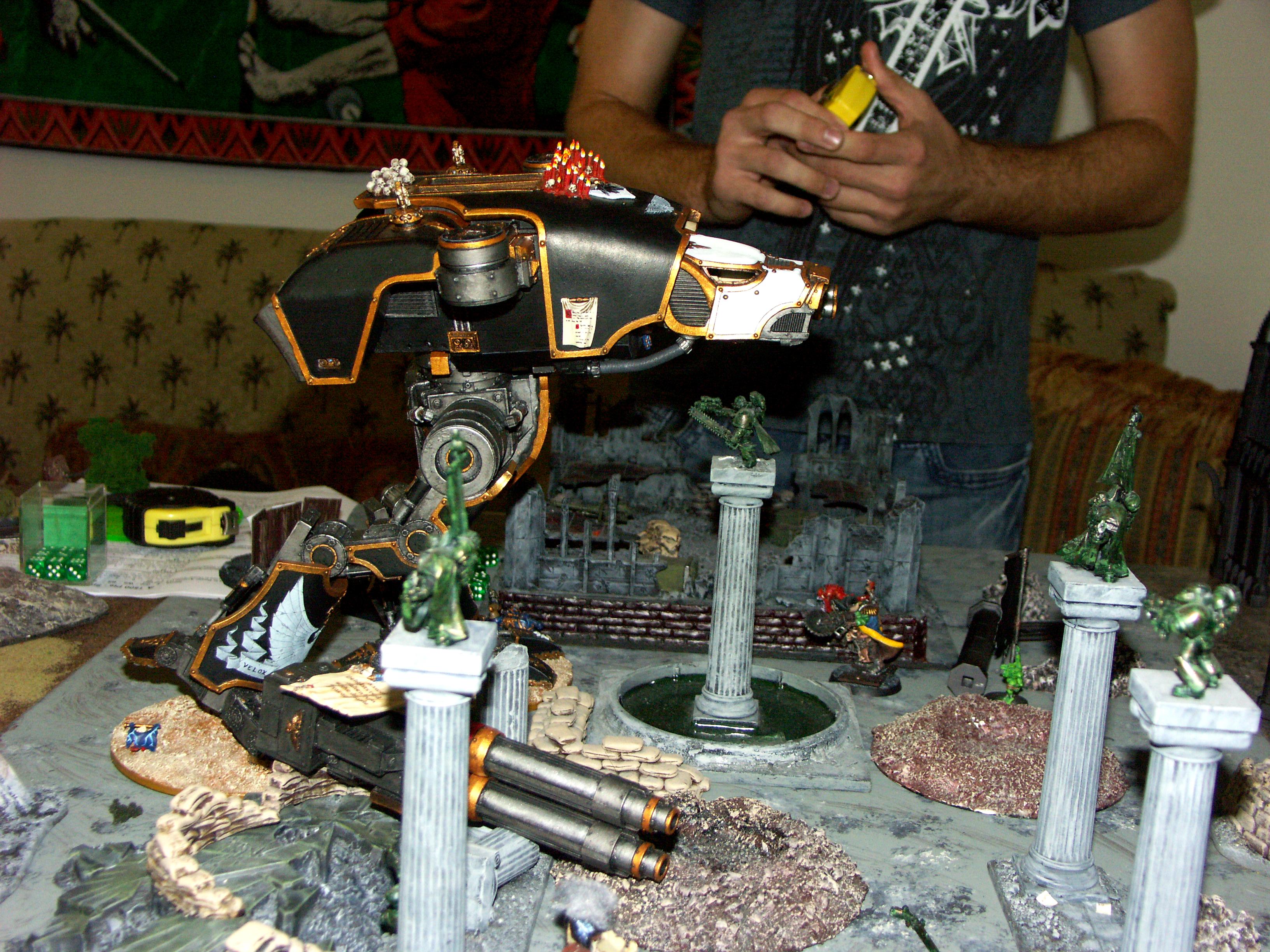Battle, Battle Report, Campaign, Chaos, Nurgle, Orks, Report, Space Marines, Templar, Terrain, Titan, Warhound