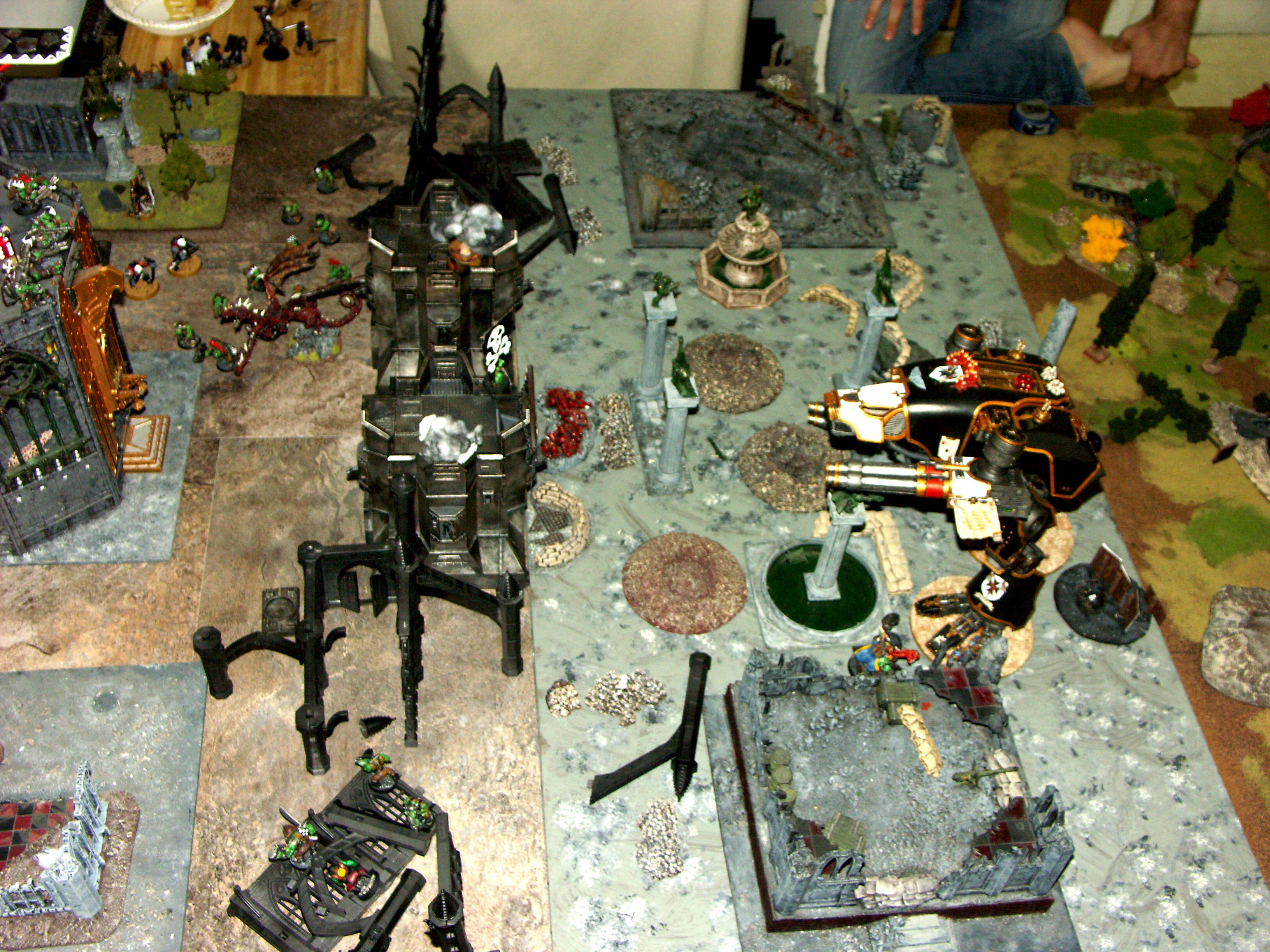 Battle, Battle Report, Campaign, Chaos, Nurgle, Orks, Report, Space Marines, Templar, Terrain, Titan, Warhound