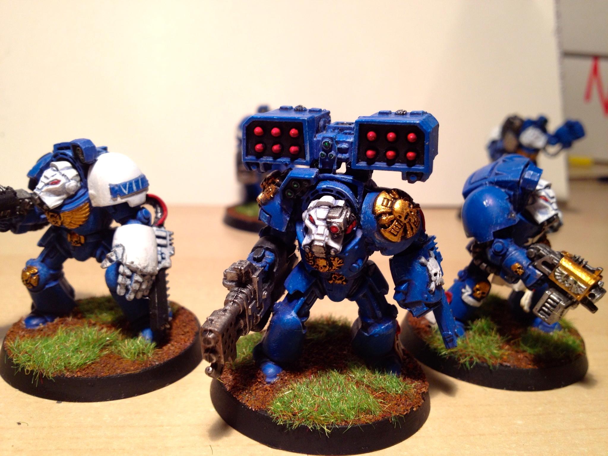 Cyclone Missile Launcher, Heavy Flamer, Ultramarines