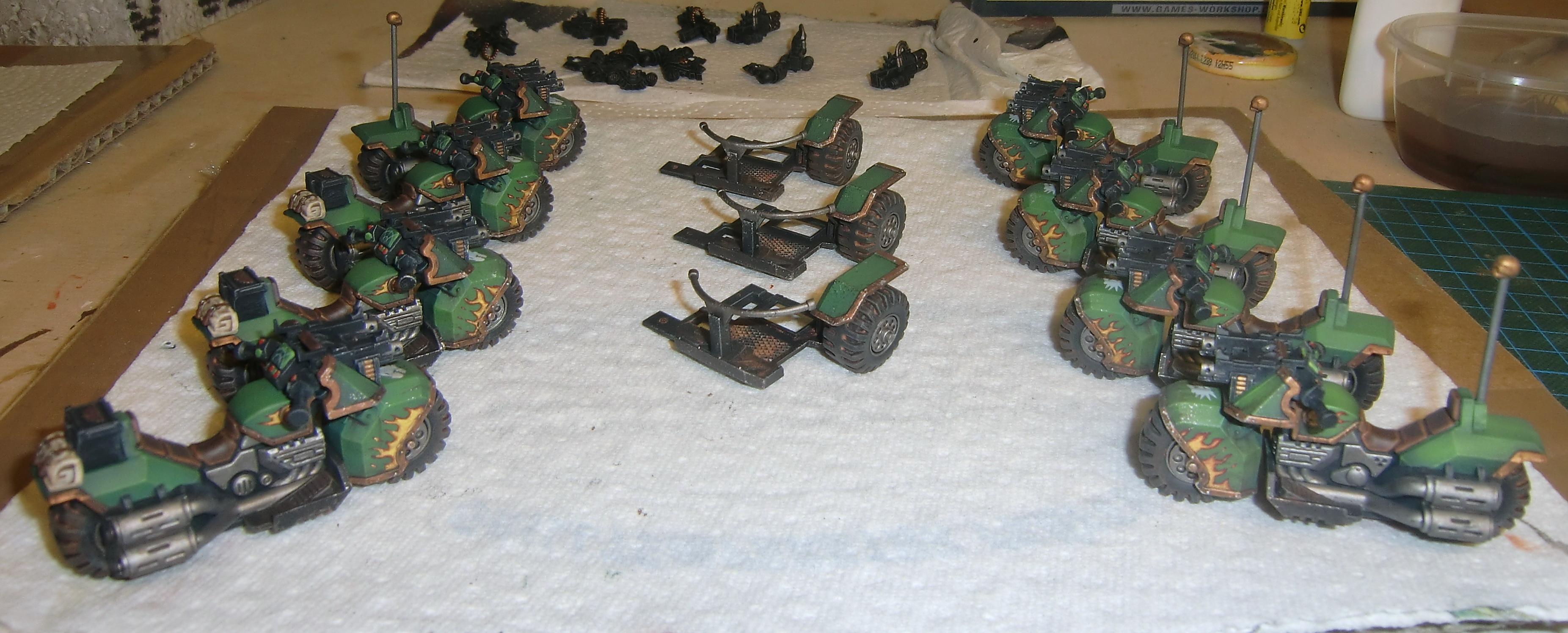 Attack Bike, Bike, Flames, Forge World, Salamanders, Space Marines