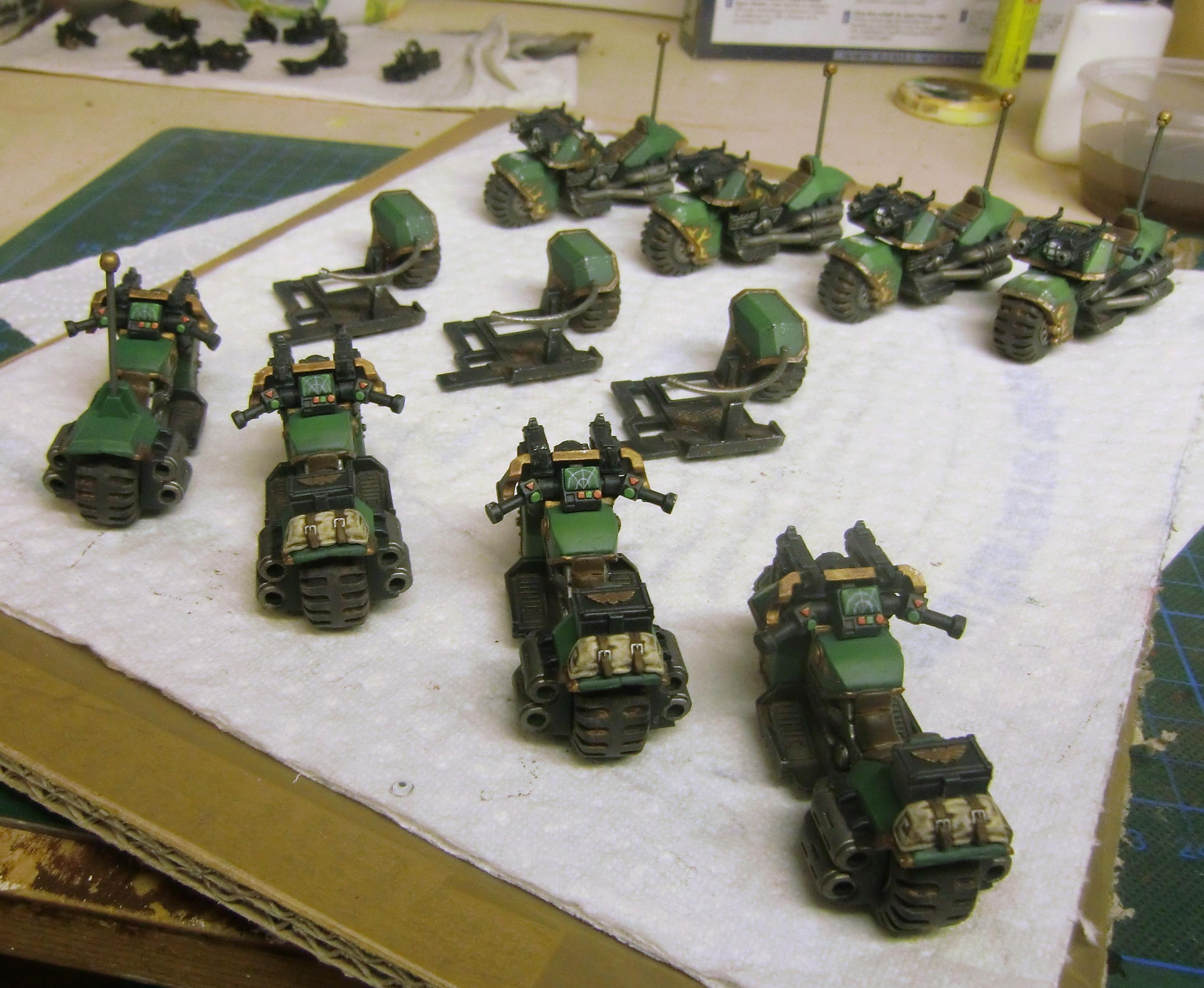 Attack Bike, Bike, Flames, Forge World, Salamanders, Space Marines