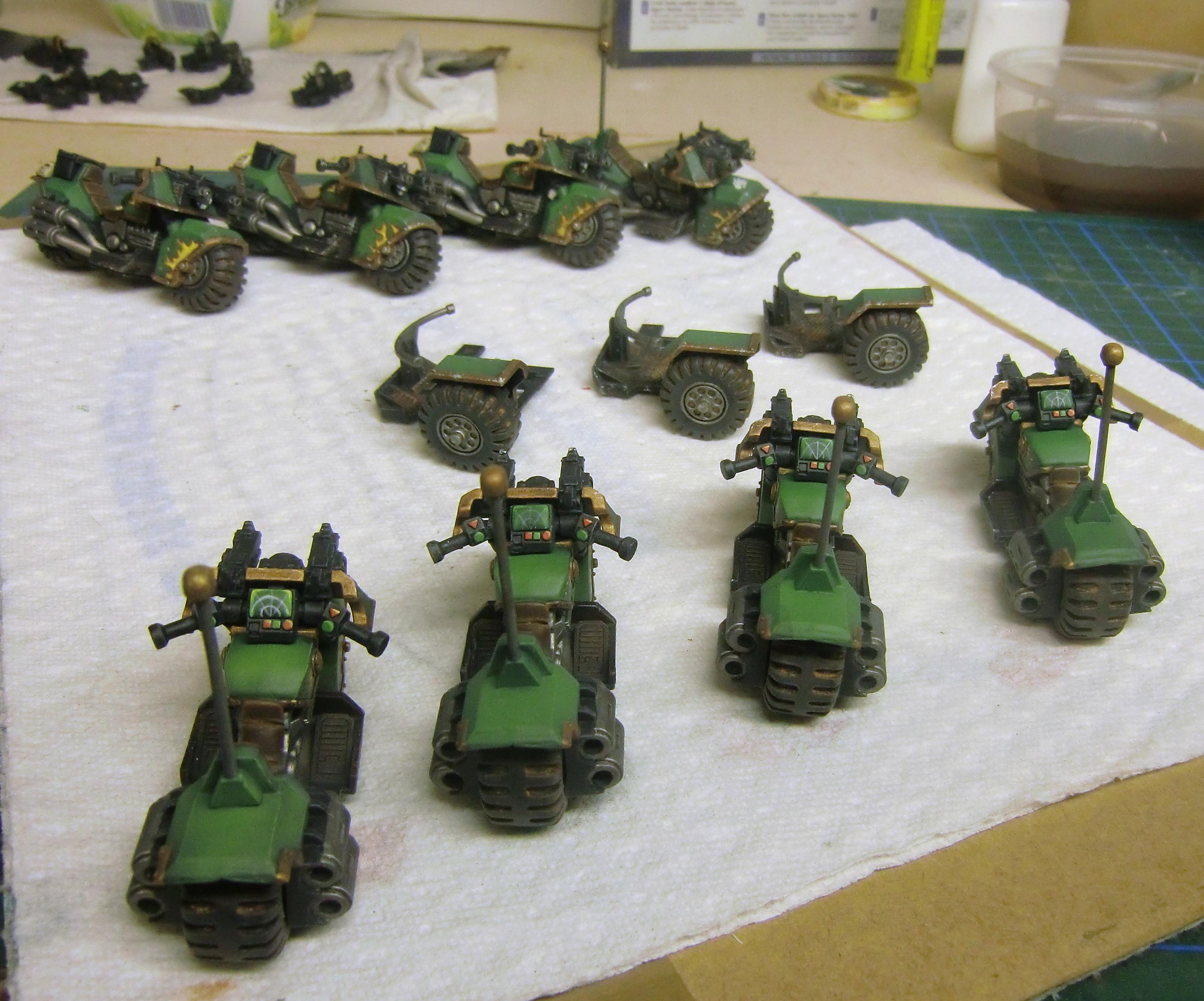 Attack Bike, Bike, Flames, Forge World, Salamanders, Space Marines