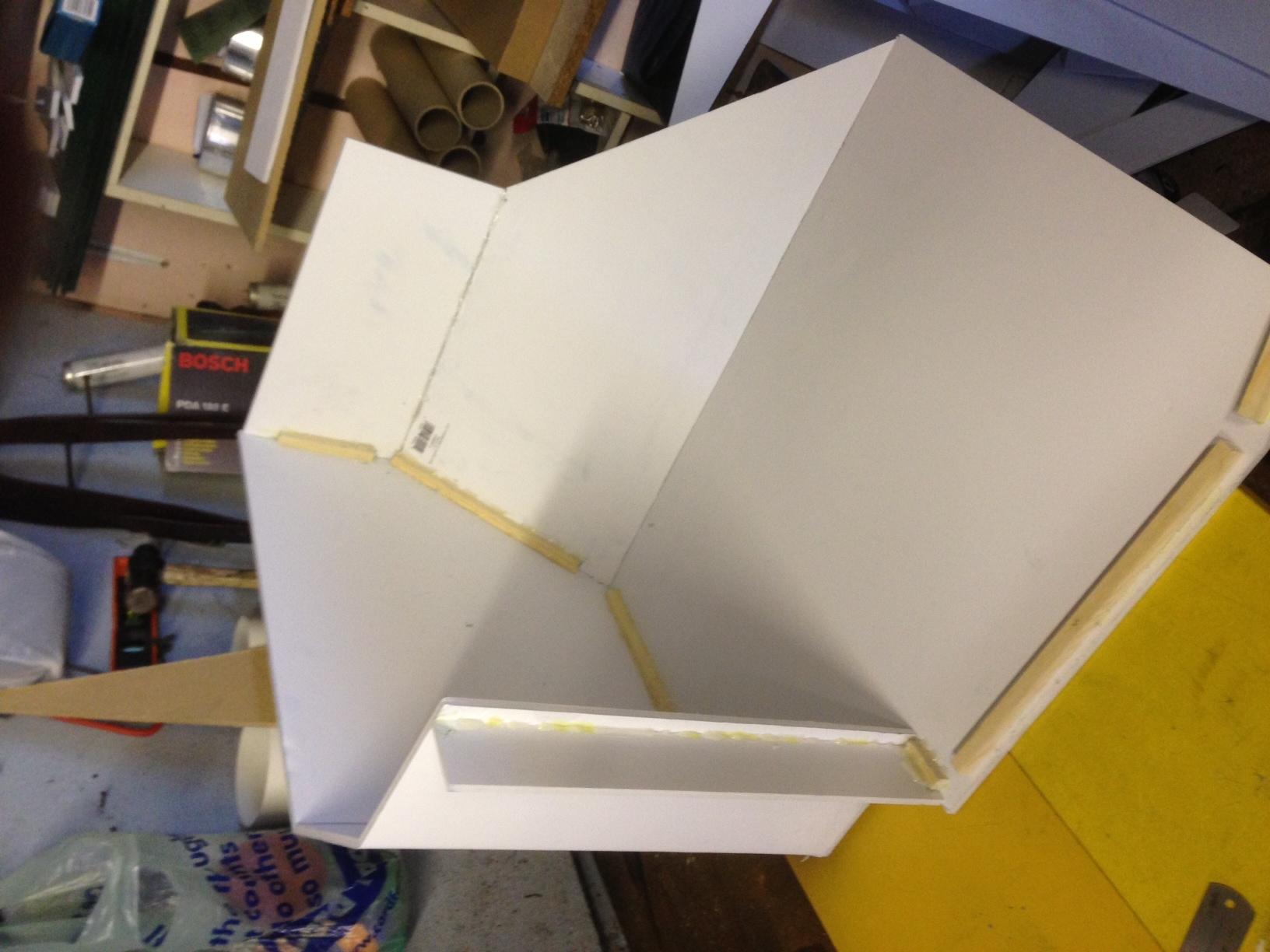 missile launcher sponson, building in progress