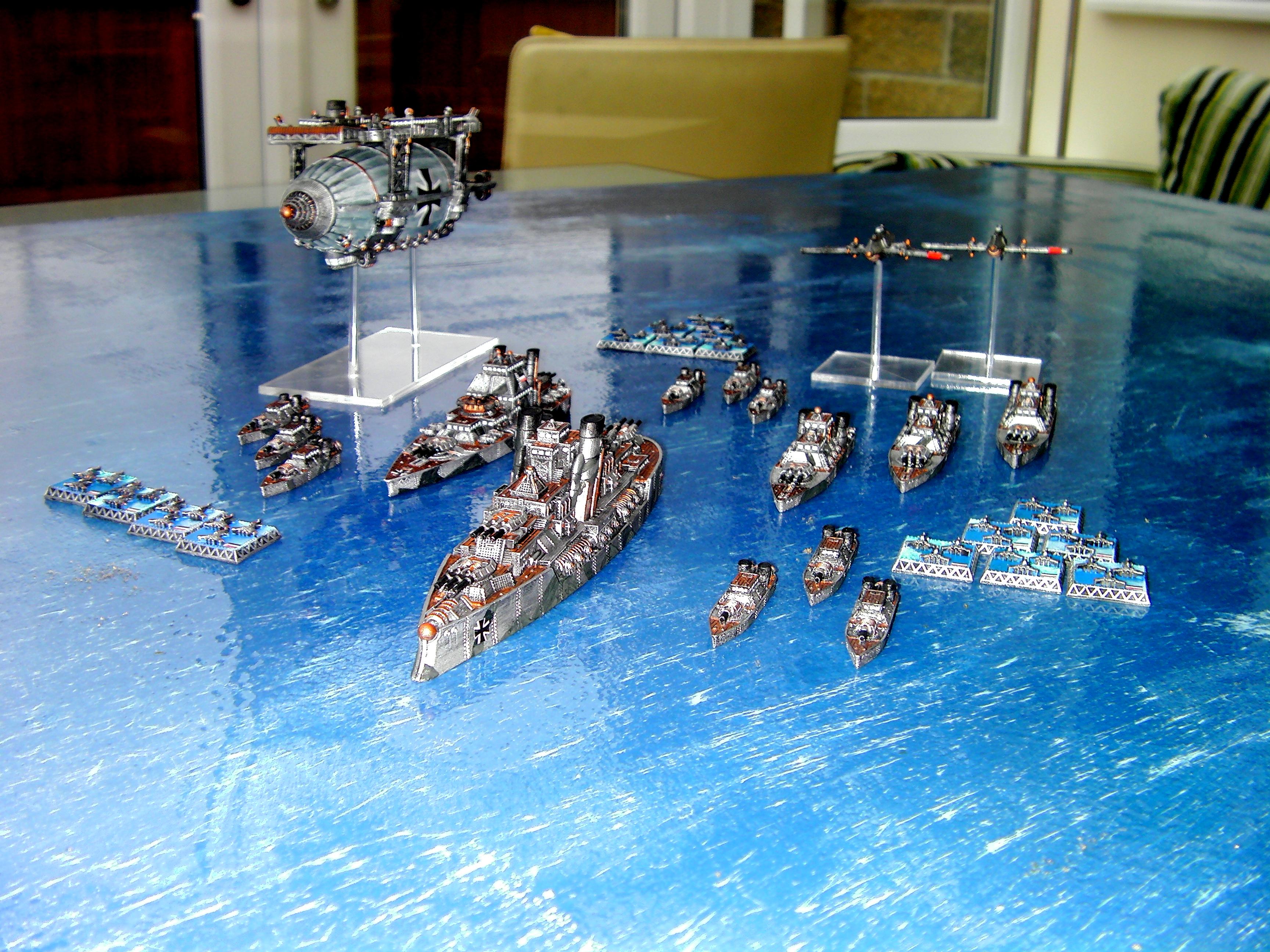 Dystopia, Dystopian, Dystopian Wars, Dystopian-wars, Fleet, Fleets, German Fleet, Germans, Kingdom Of Prussian, Prussian, Prussian Fleet, Sailing, Ships, Spartan Games, War