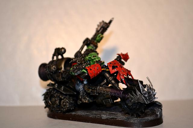 Bike, Orks, Warbiker, Warboss, Warhammer 40,000, Warhammer Fantasy