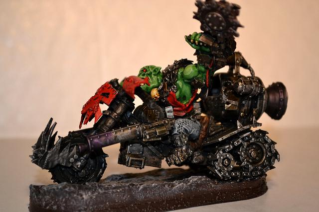 Bike, Orks, Warbiker, Warboss, Warhammer 40,000, Warhammer Fantasy