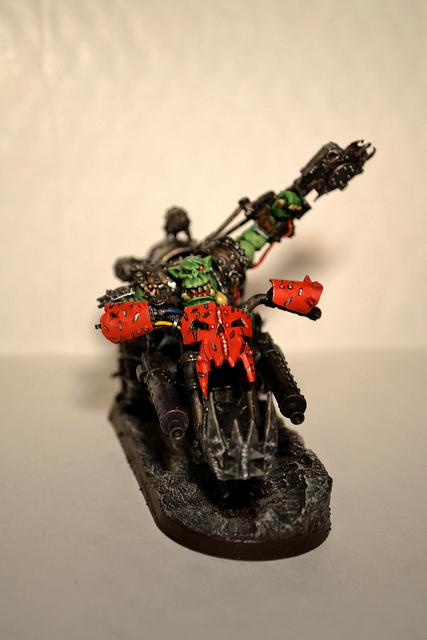 Bike, Orks, Warbiker, Warboss, Warhammer 40,000, Warhammer Fantasy