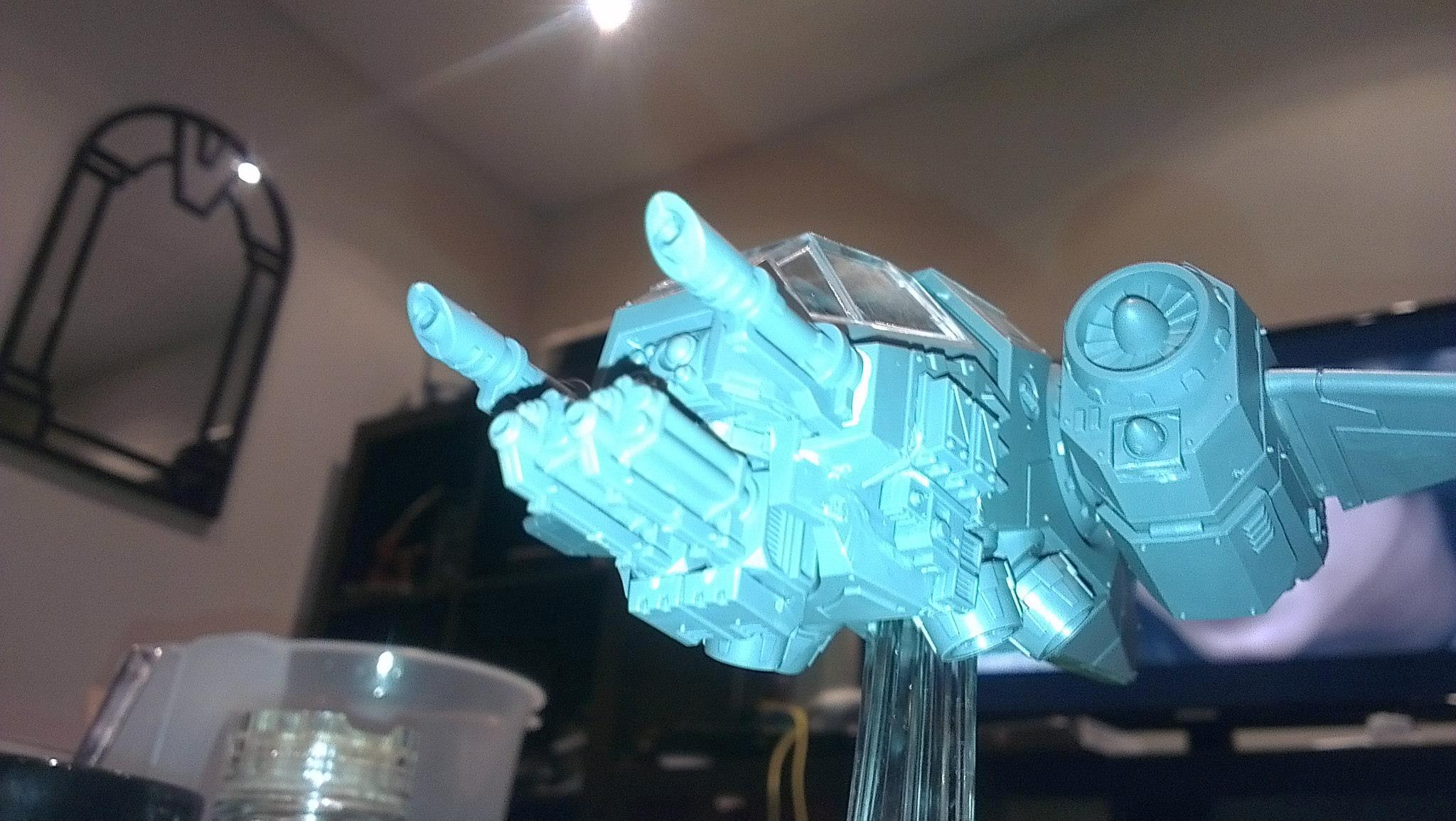 as you can see, put the HB ammo hoppers over the assault cannons, sees to work quite nicely