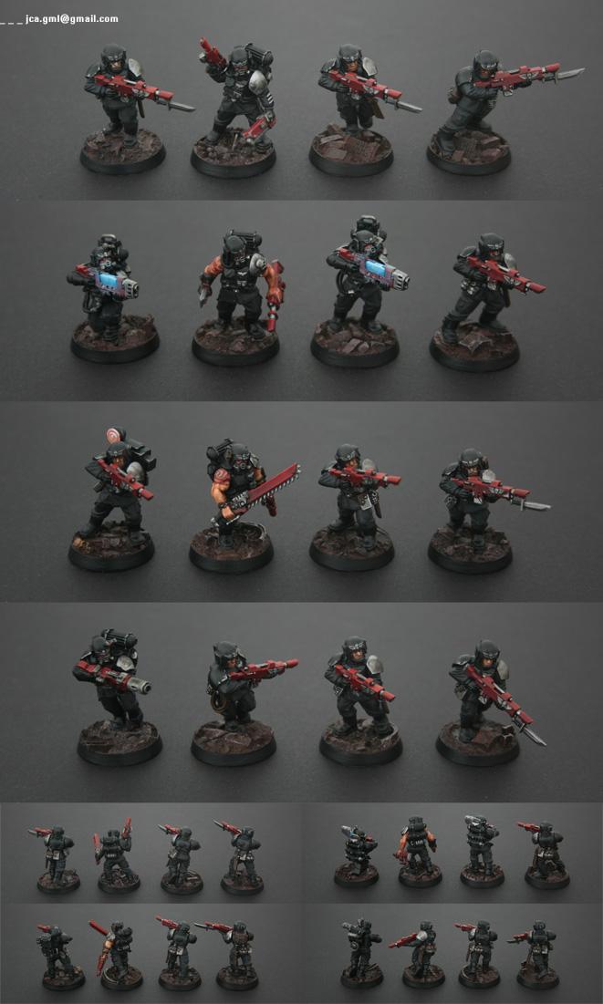 Black, Deathwatch, Imperial Guard, Kill Team
