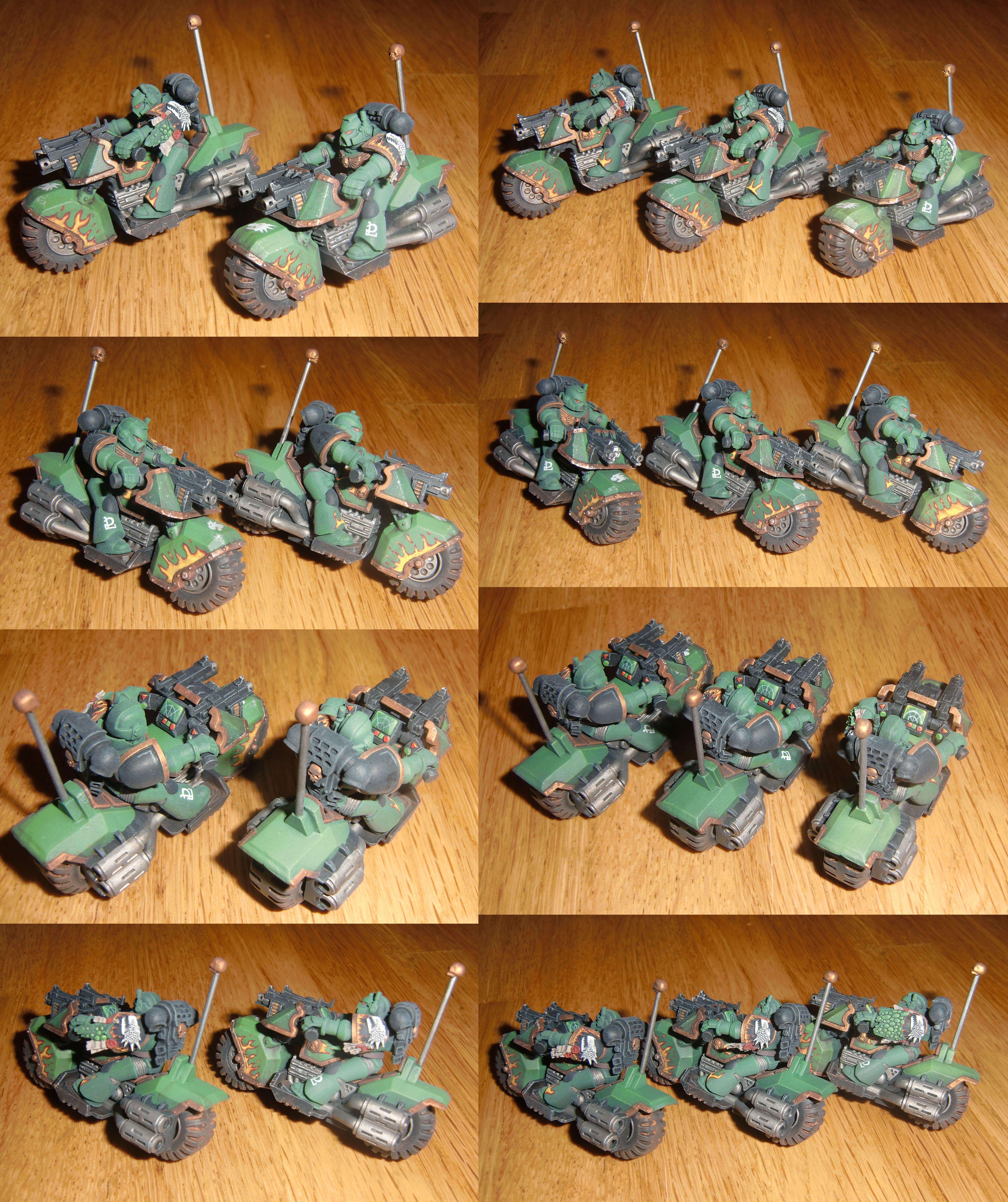 Attack Bike, Bike, Flames, Forge World, Salamander, Space Marines