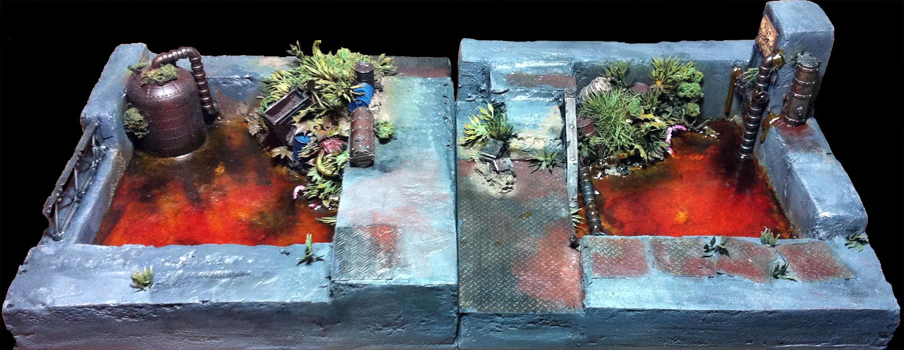 Algae Pit, Necromunda, Shrubbery, Sump, Tentacles, Terrain, Toxic