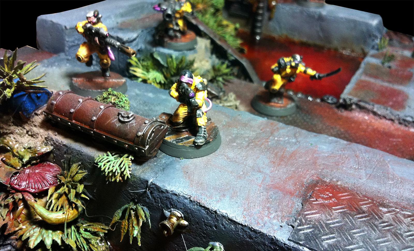 Algae Pit, Necromunda, Shrubbery, Sump, Tentacles, Terrain, Toxic