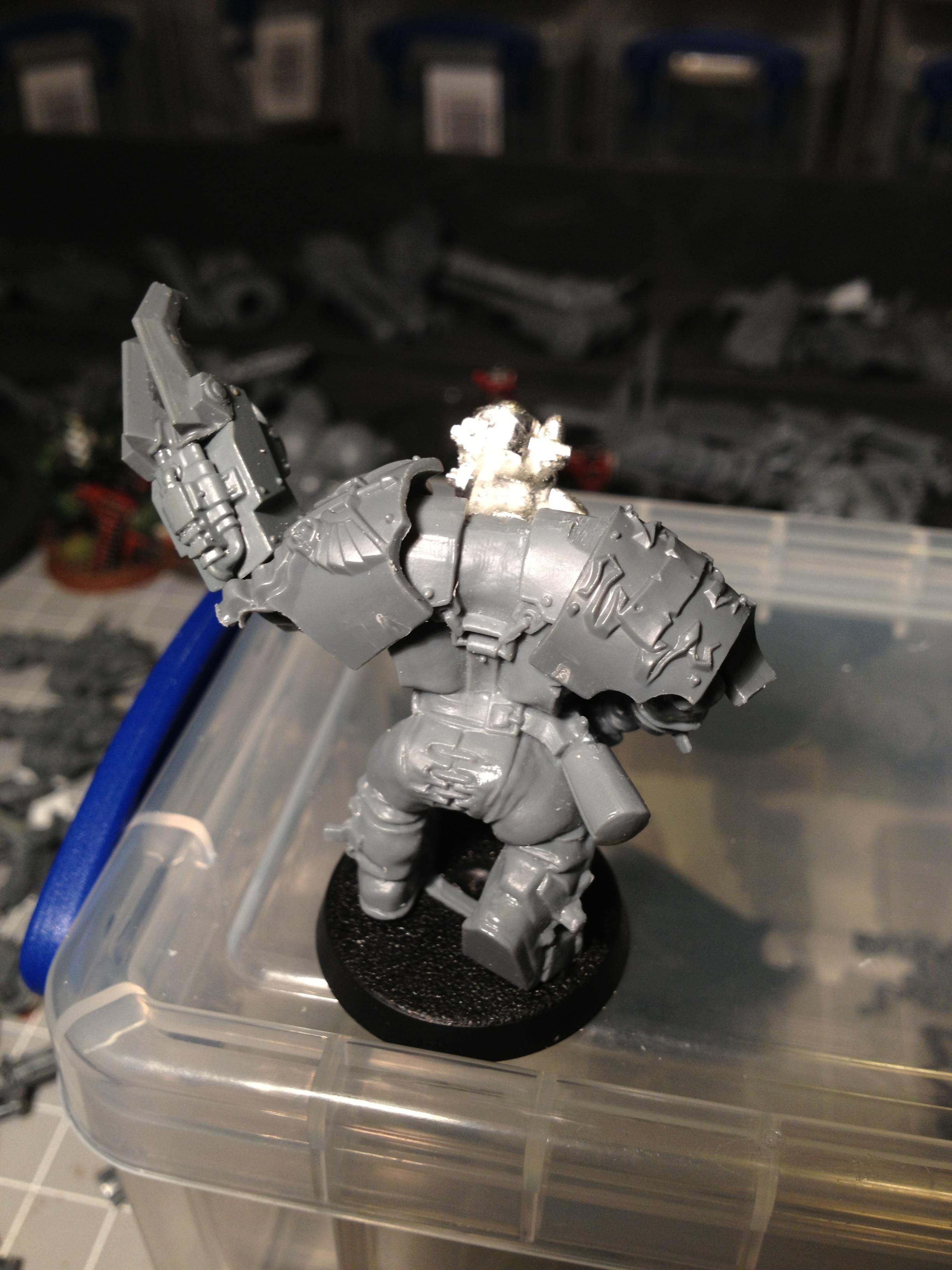 Da Dark Angelz, Nob, Orks, Warhammer 40,000, Work In Progress