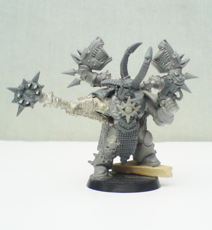 Chaos, Chaos Lord, Chaos Space Marines, Chaos Undivided, Conversion, Piercing Gaze Chapter, Warhammer 40,000, Word Bearers, Work In Progress