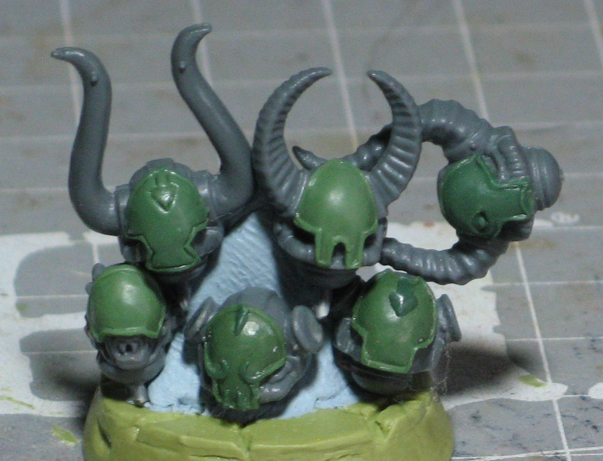 Chaos Heads, Custom, Greenstuff