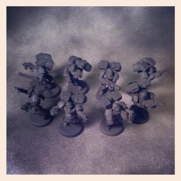Assualt Marines, Primed and ready to paint!