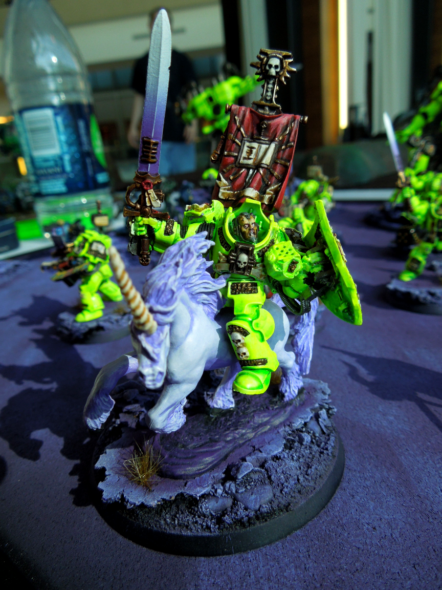 Coteaz, Draigo, Draigowing, Dreadknights, Grey Knights, Humor, Neon Yellow, Steve, Unicorn