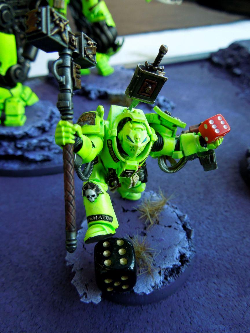 Coteaz, Dice, Draigo, Draigowing, Dreadknight, Dreadknights, Grey Knights, Humor, Neon Green, Neon Yellow, Steve