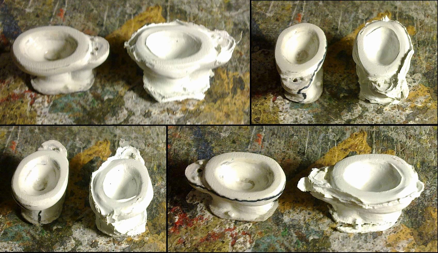 Tainted toilet casting test 1 result