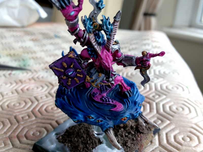 Tzeench, Disc, herald, WHFB, Demons, Chaos